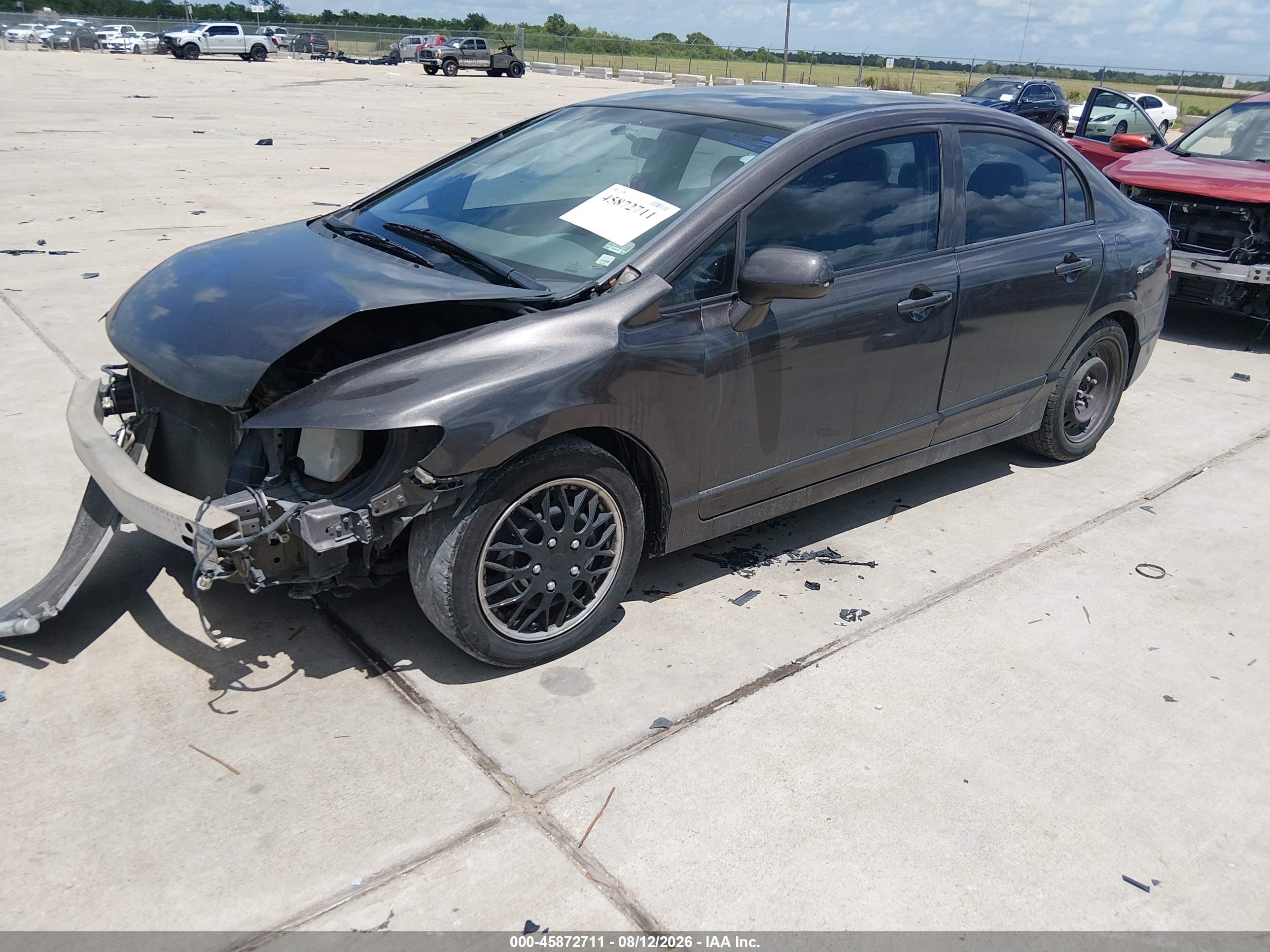 2011 Honda Civic Lx Gray vin: 2HGFA1F5XBH524143