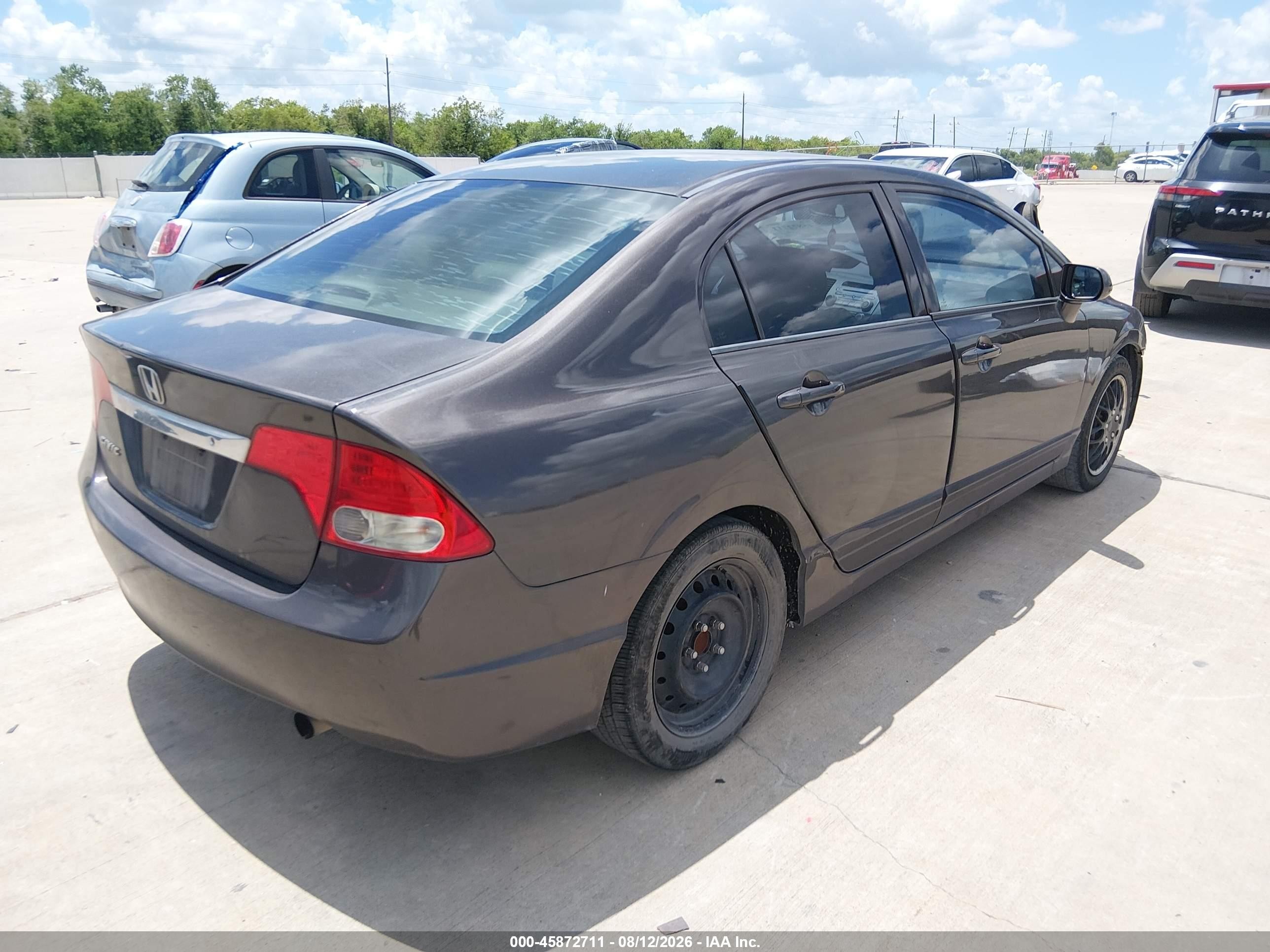 2011 Honda Civic Lx Gray vin: 2HGFA1F5XBH524143