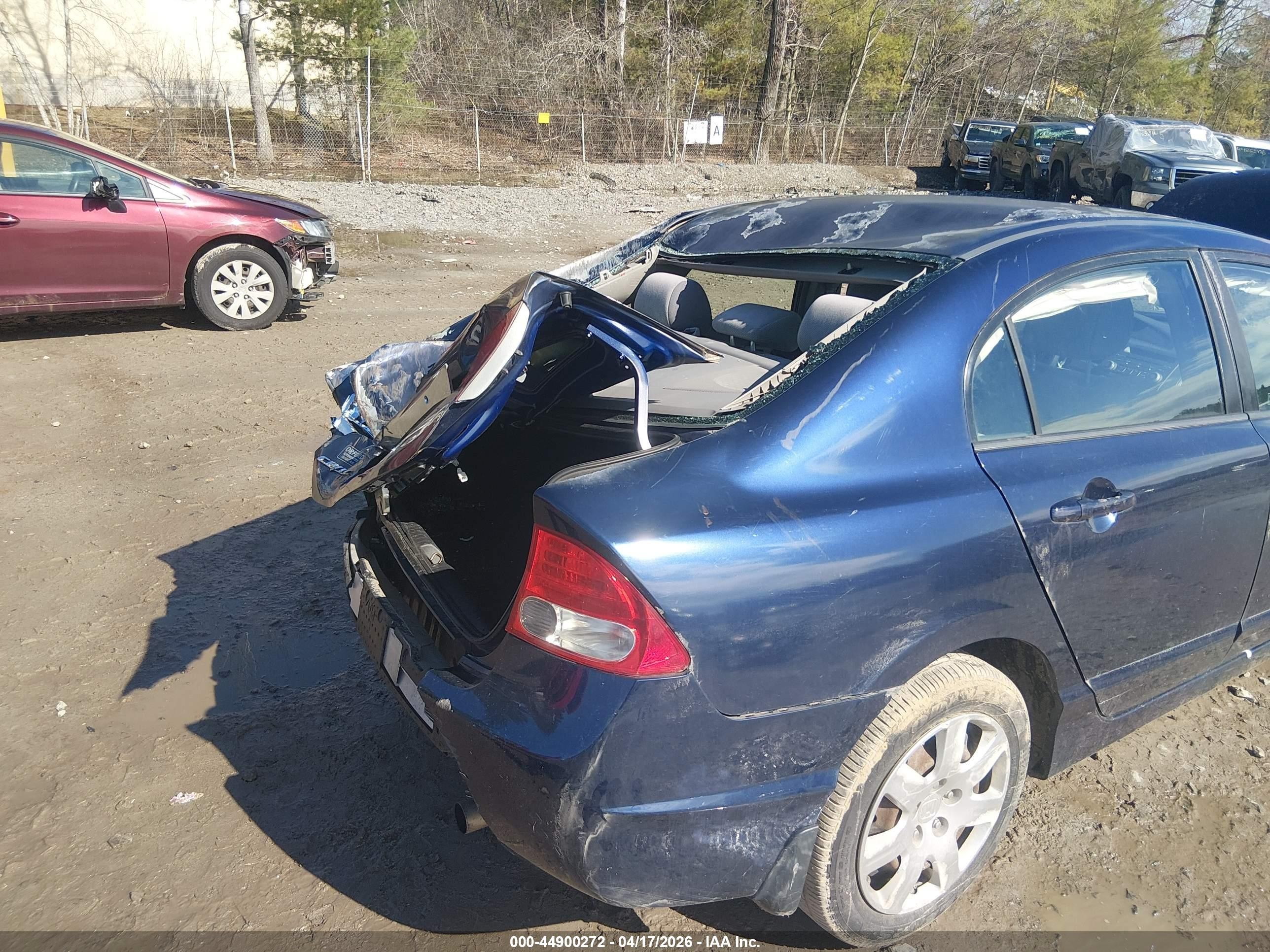 2011 Honda Civic Lx Blue vin: 2HGFA1F5XBH544912
