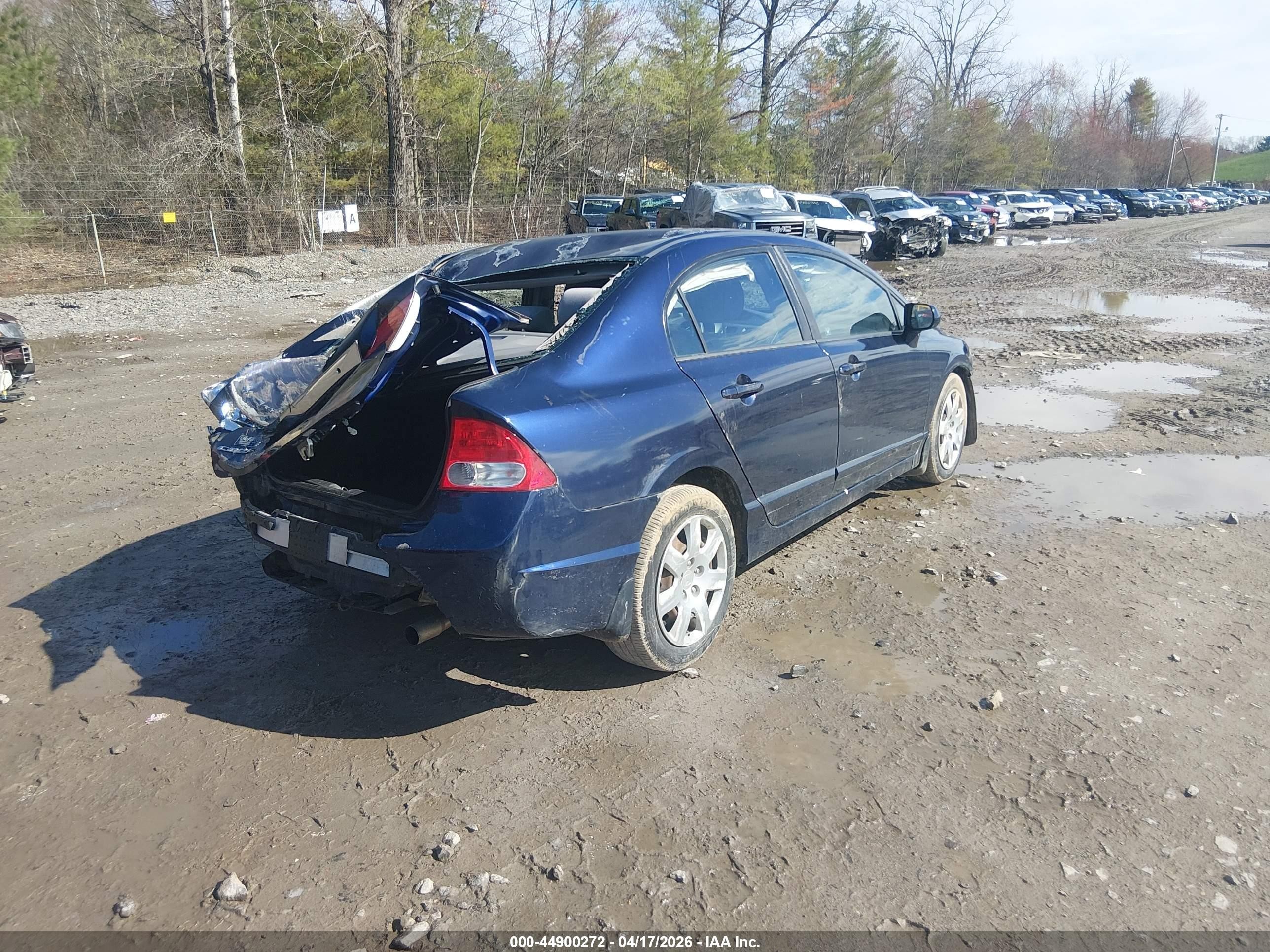 2011 Honda Civic Lx Blue vin: 2HGFA1F5XBH544912