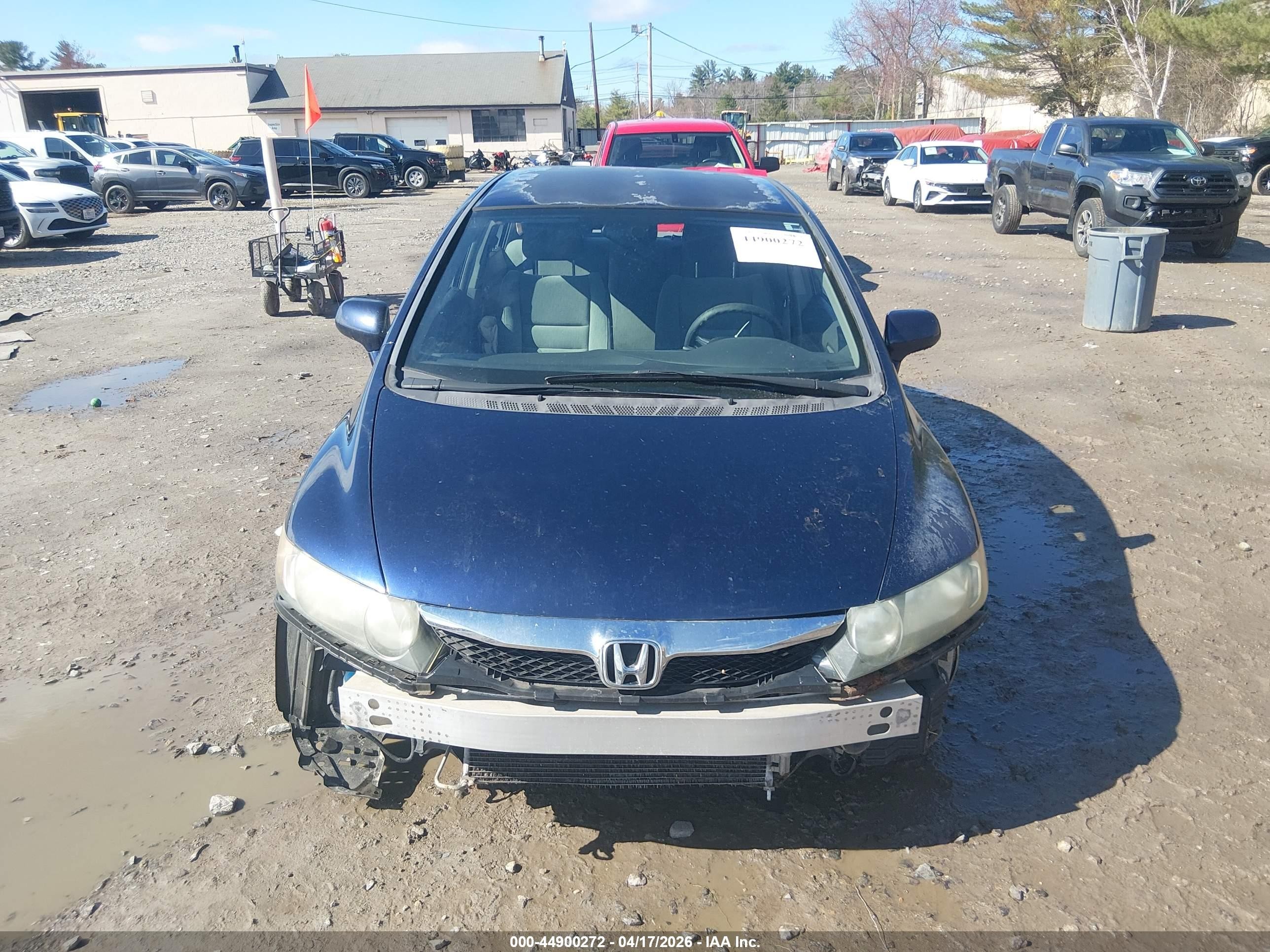 2011 Honda Civic Lx Blue vin: 2HGFA1F5XBH544912