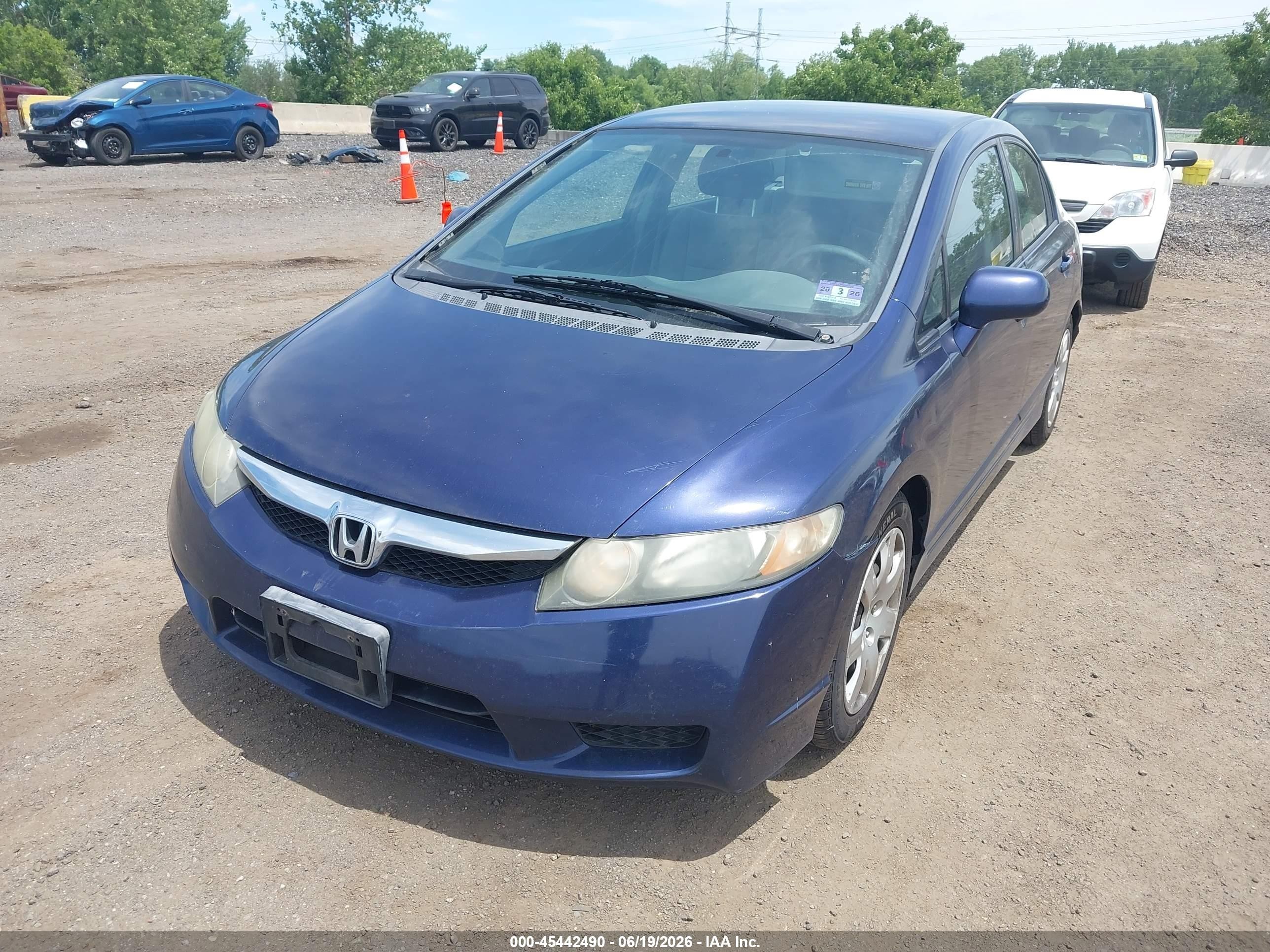 2011 Honda Civic Lx Синий vin: 2HGFA1F5XBH550144