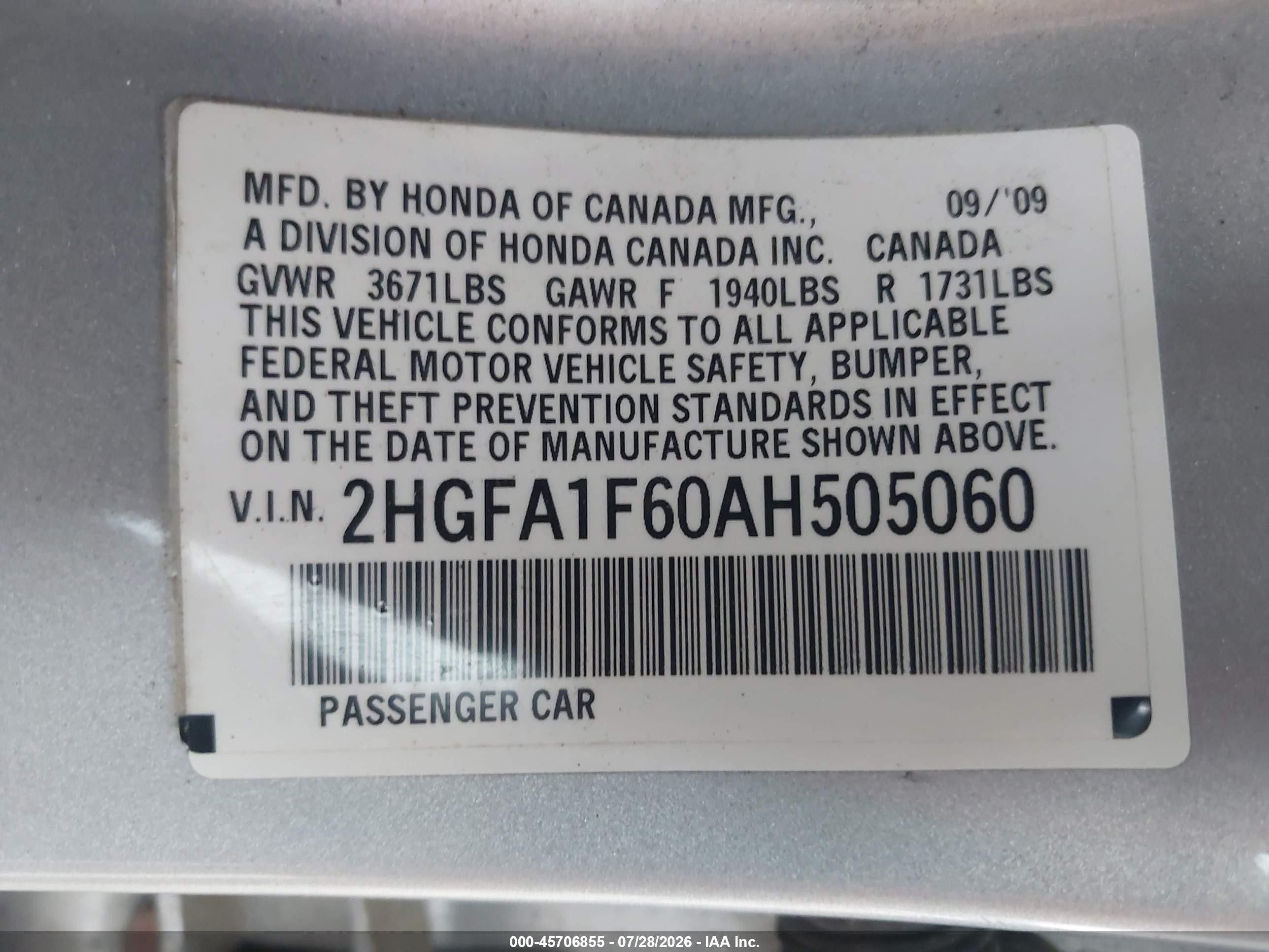 2010 Honda Civic Lx-s Серебряный vin: 2HGFA1F60AH505060