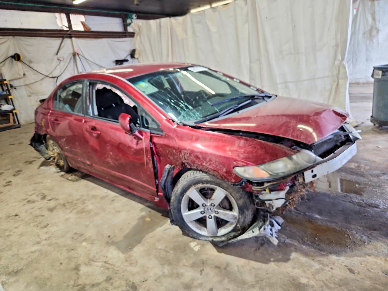 2011 Honda Civic Lx-s Burgundy vin: 2HGFA1F60BH547228