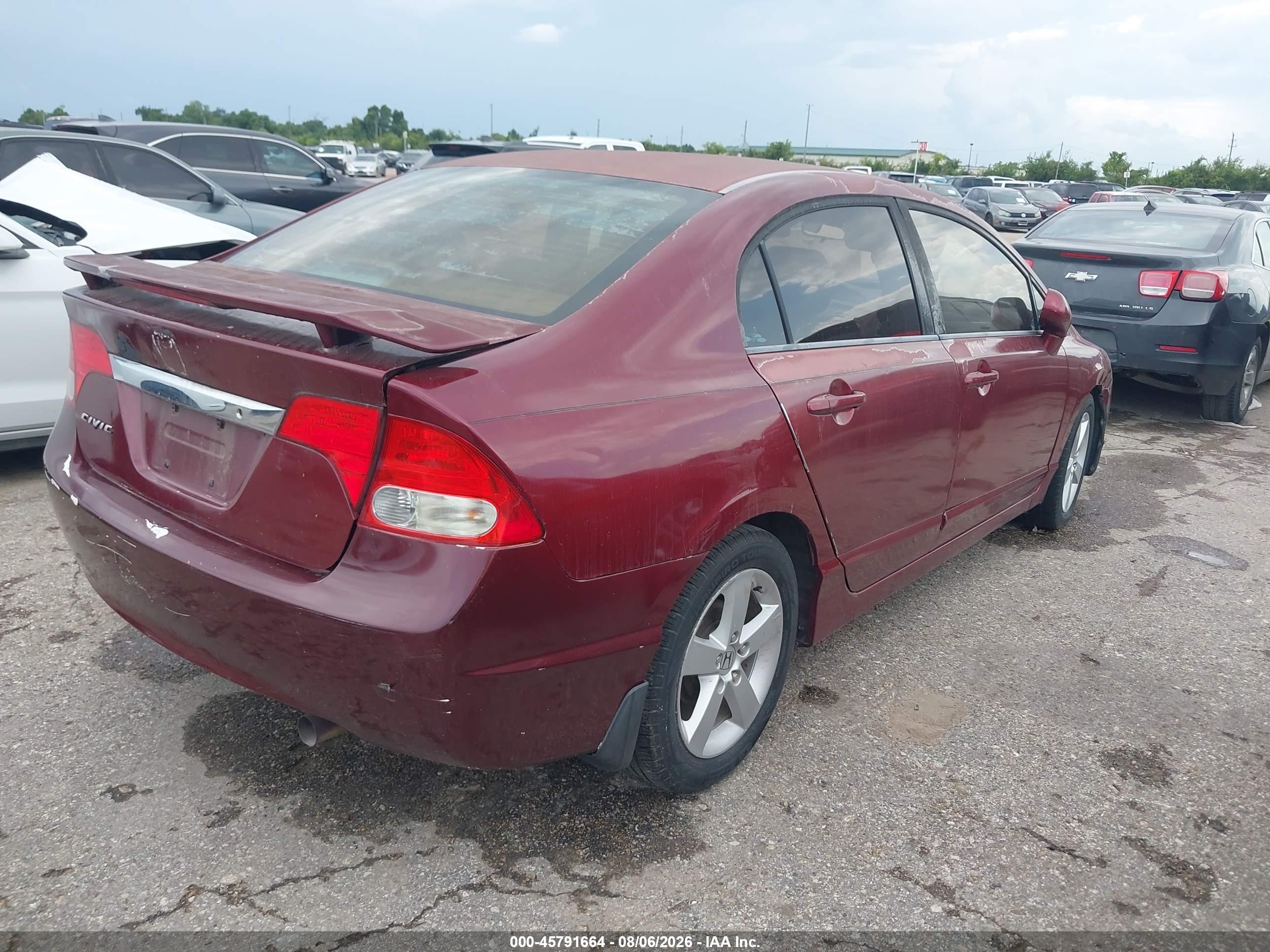 2010 Honda Civic Lx-s Red vin: 2HGFA1F61AH521266