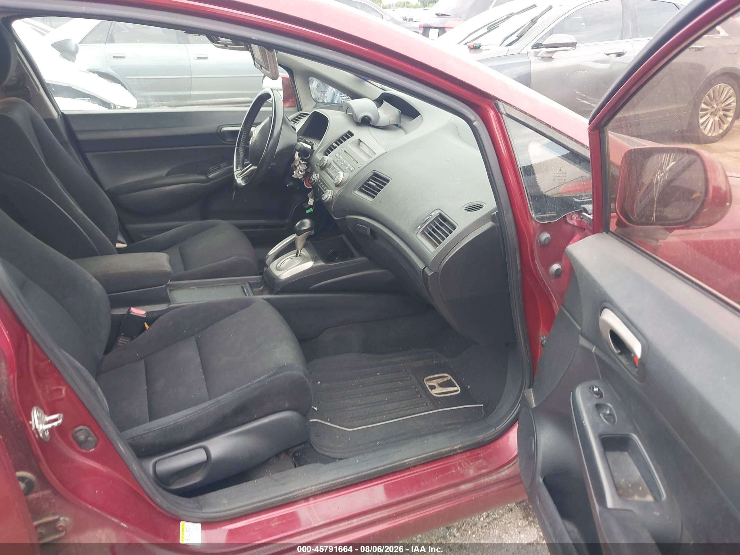 2010 Honda Civic Lx-s Red vin: 2HGFA1F61AH521266