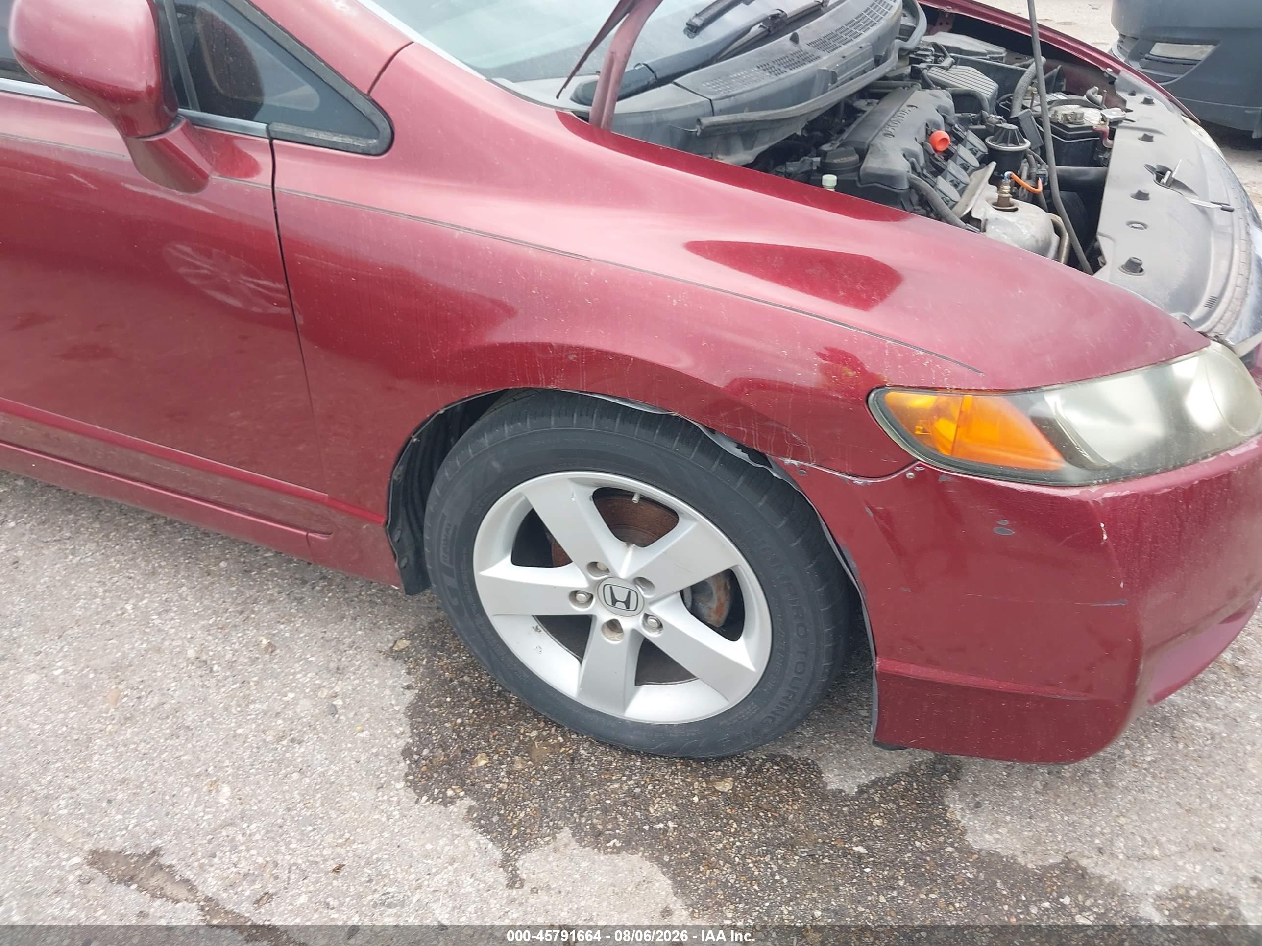 2010 Honda Civic Lx-s Red vin: 2HGFA1F61AH521266