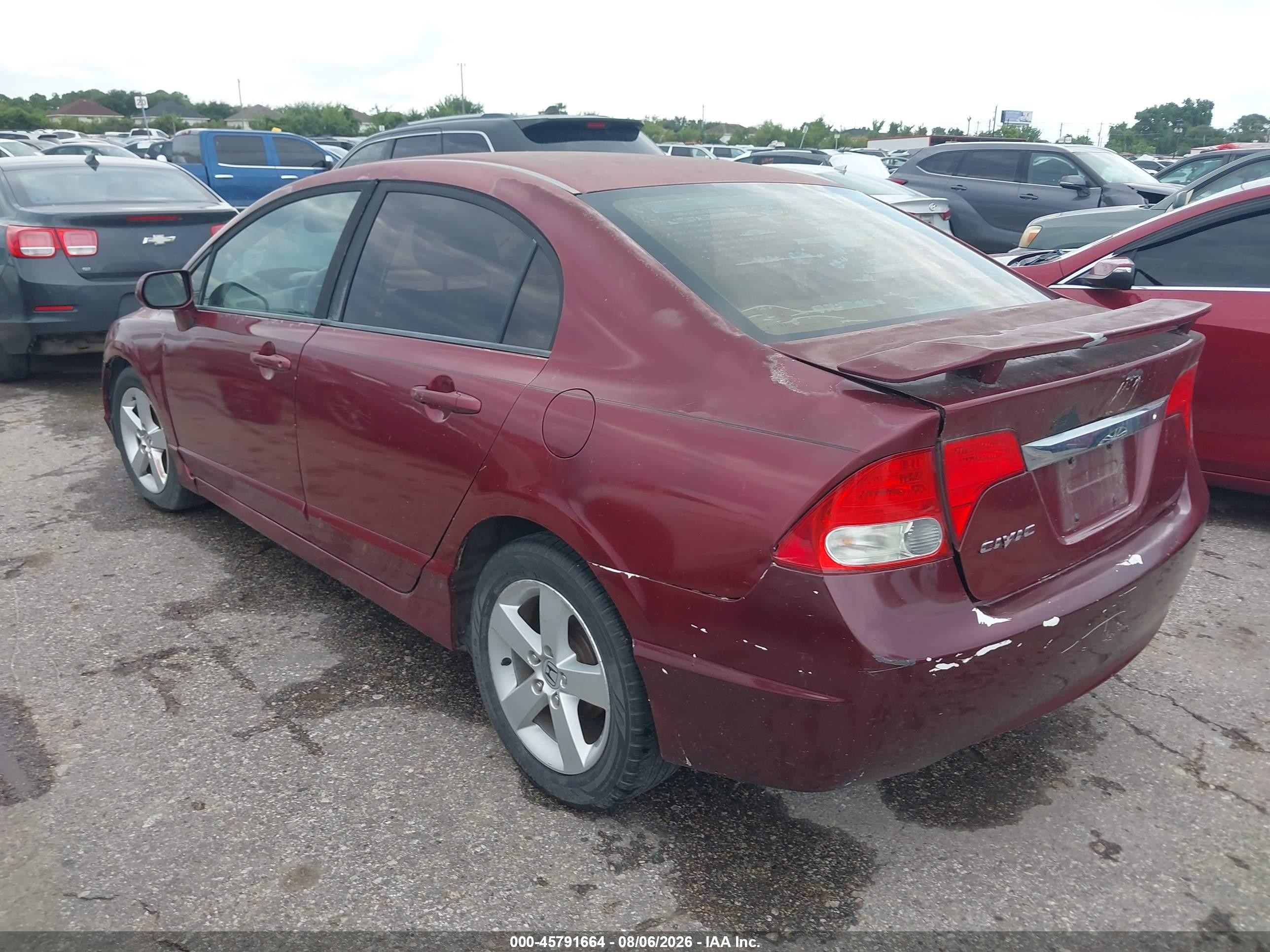 2010 Honda Civic Lx-s Red vin: 2HGFA1F61AH521266