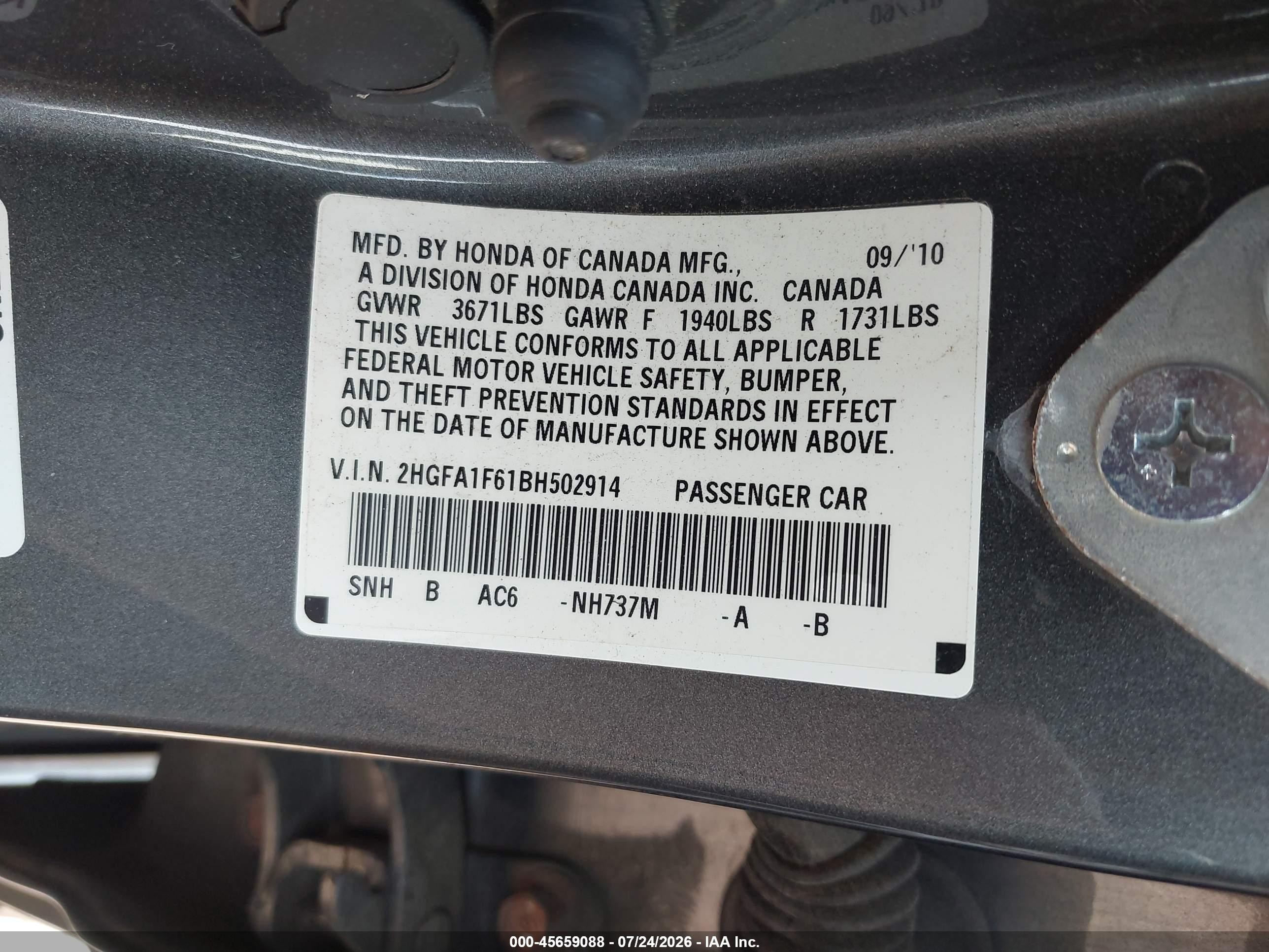 2011 Honda Civic Lx-s Gray vin: 2HGFA1F61BH502914