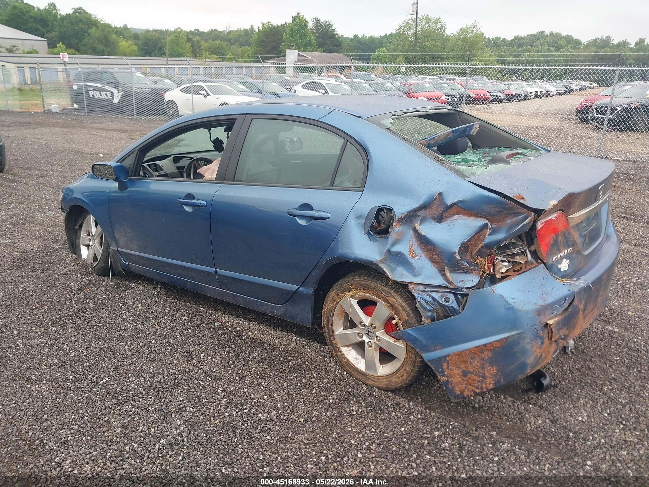 2011 Honda Civic Lx-s Blue vin: 2HGFA1F61BH510236