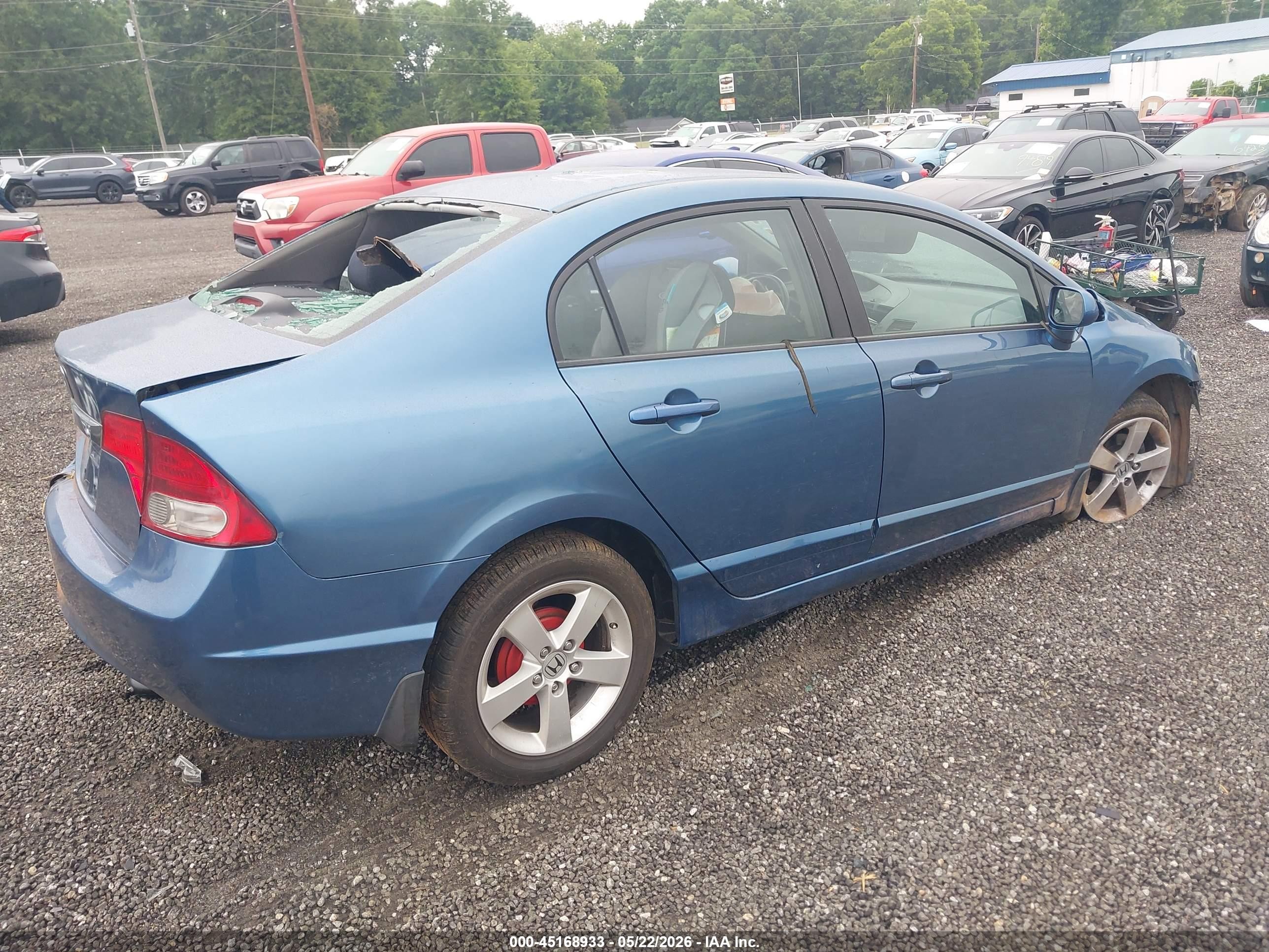 2011 Honda Civic Lx-s Blue vin: 2HGFA1F61BH510236