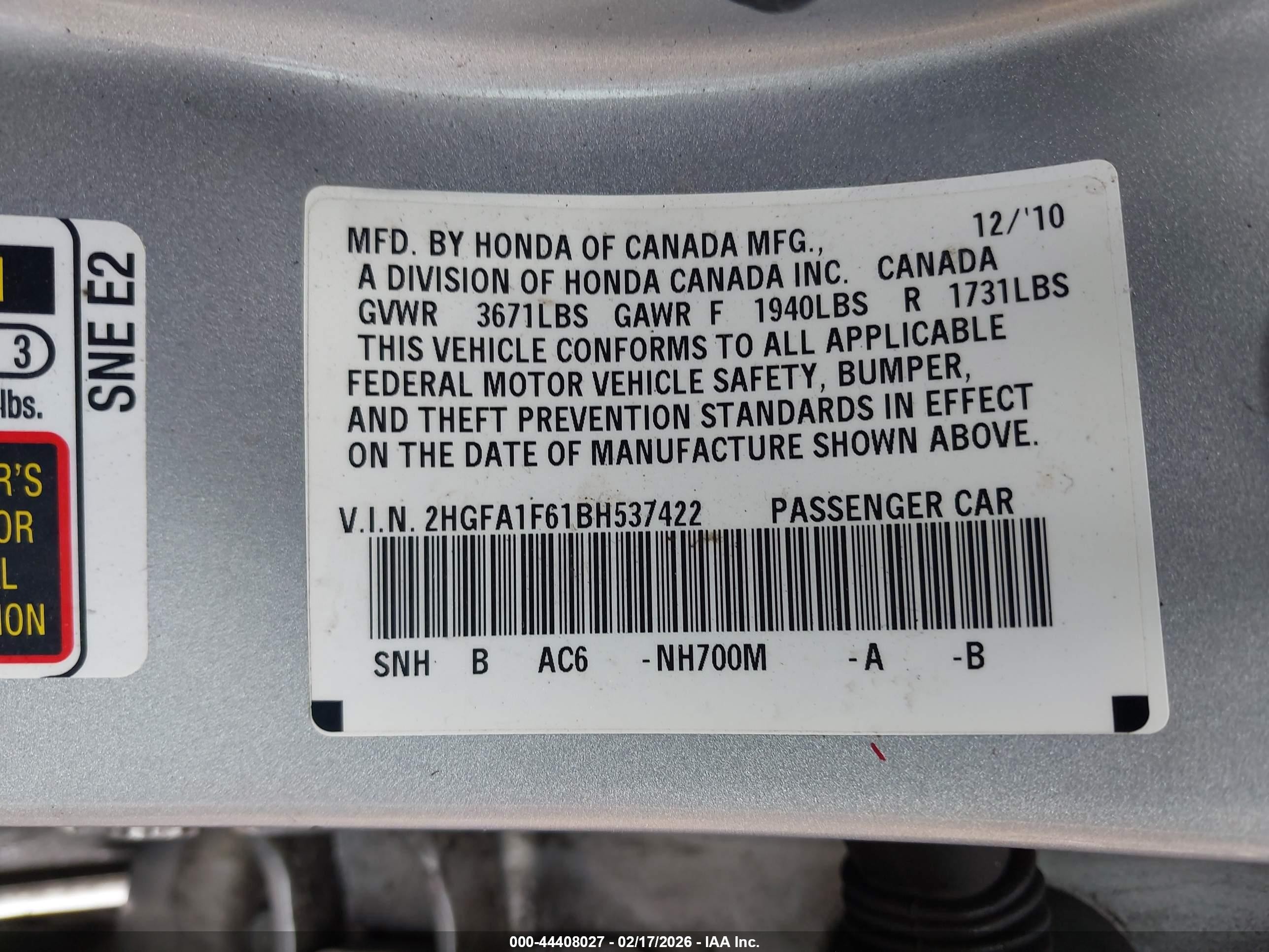 2011 Honda Civic Lx-s Silver vin: 2HGFA1F61BH537422