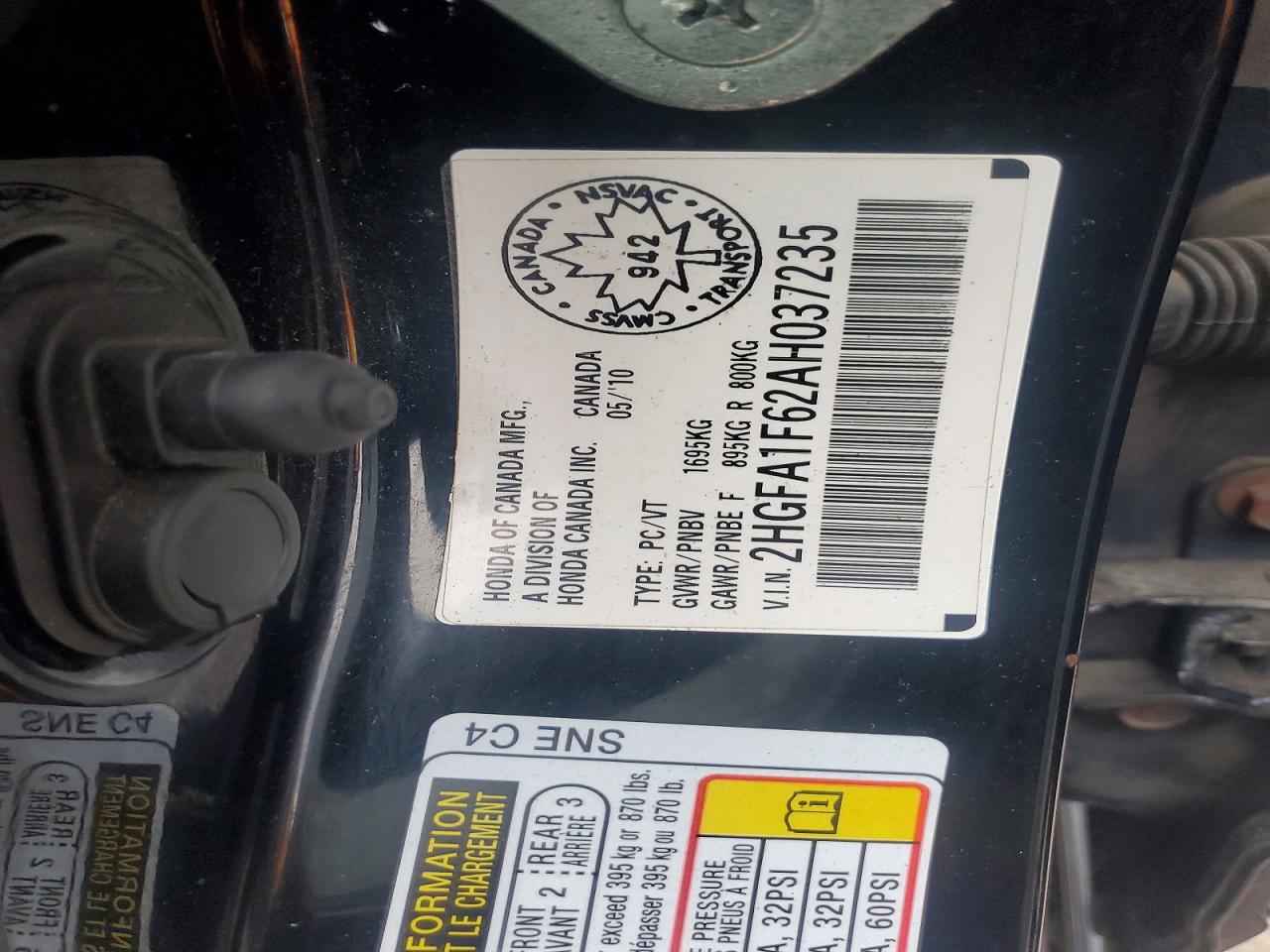 2010 Honda Civic Lx-s Black vin: 2HGFA1F62AH037235