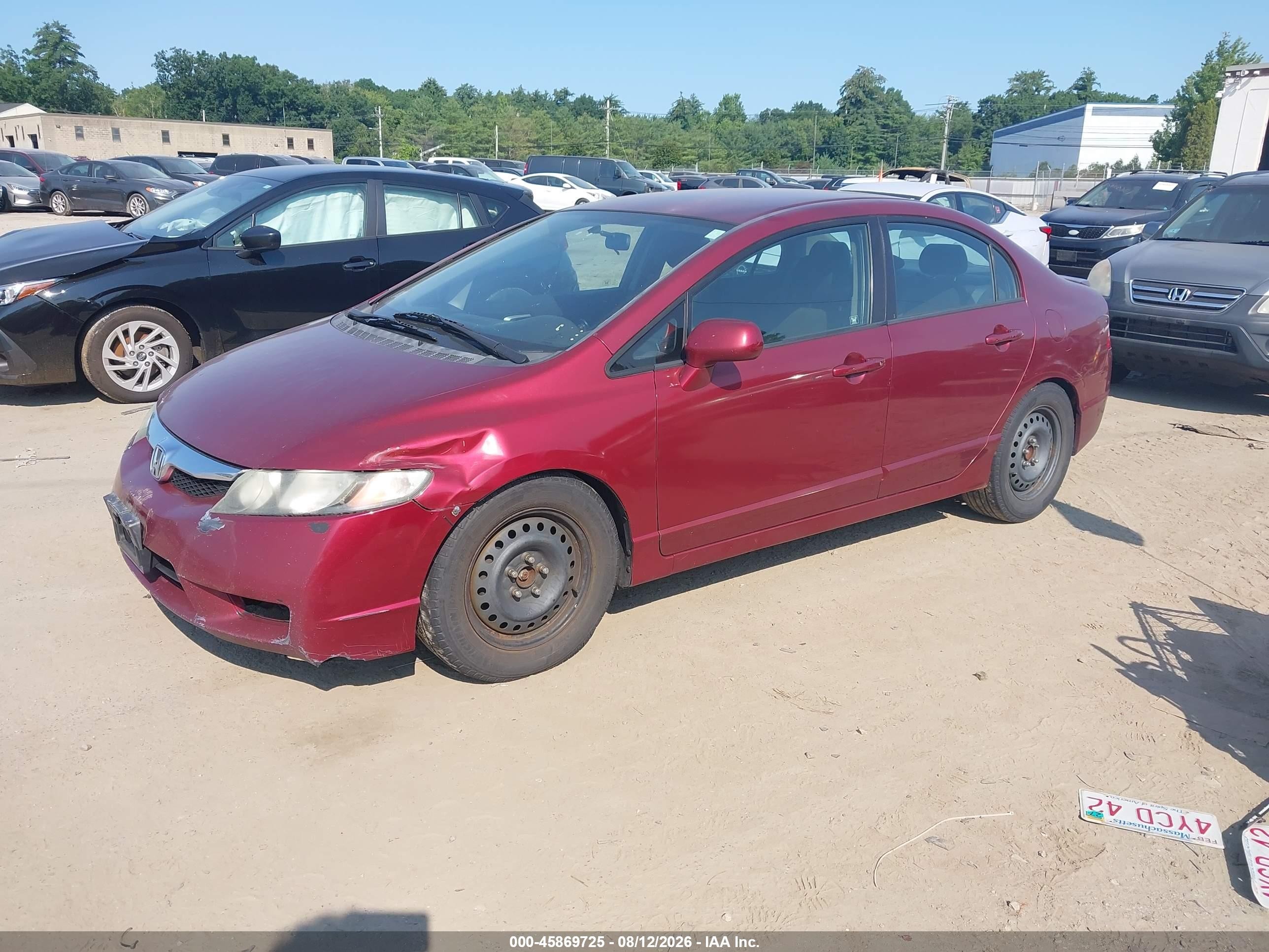2010 Honda Civic Lx-s Red vin: 2HGFA1F62AH542952