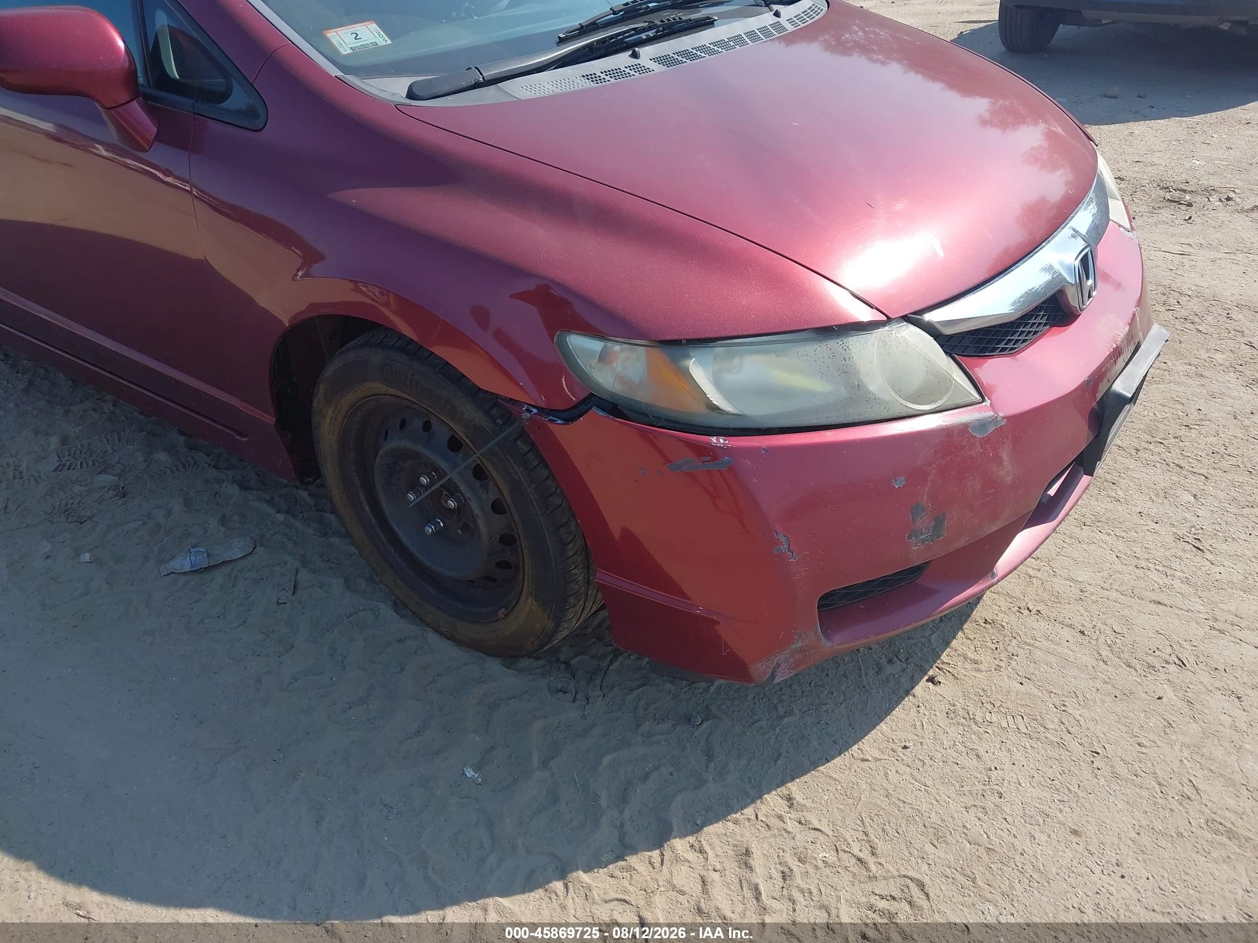 2010 Honda Civic Lx-s Red vin: 2HGFA1F62AH542952