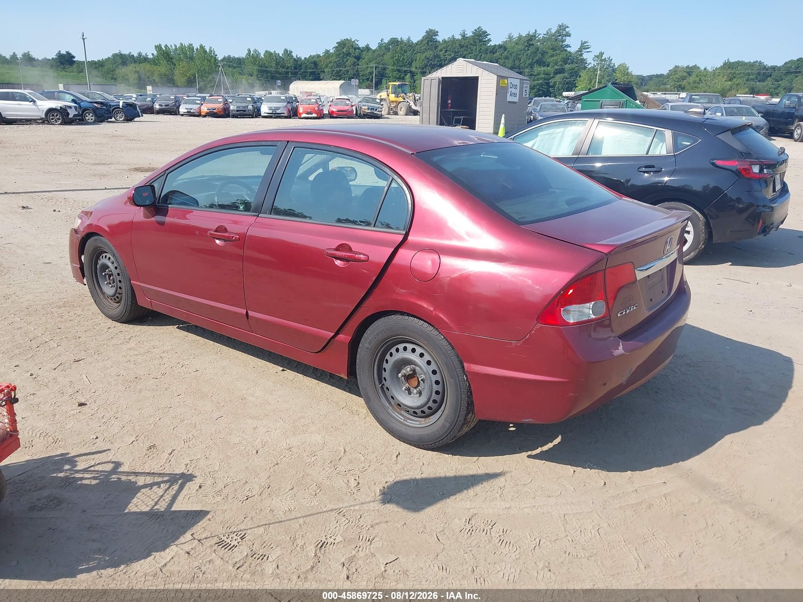 2010 Honda Civic Lx-s Red vin: 2HGFA1F62AH542952