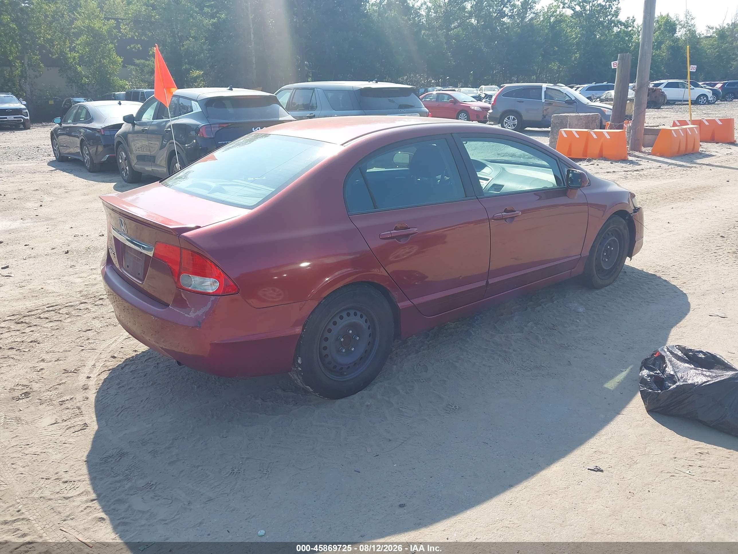 2010 Honda Civic Lx-s Red vin: 2HGFA1F62AH542952