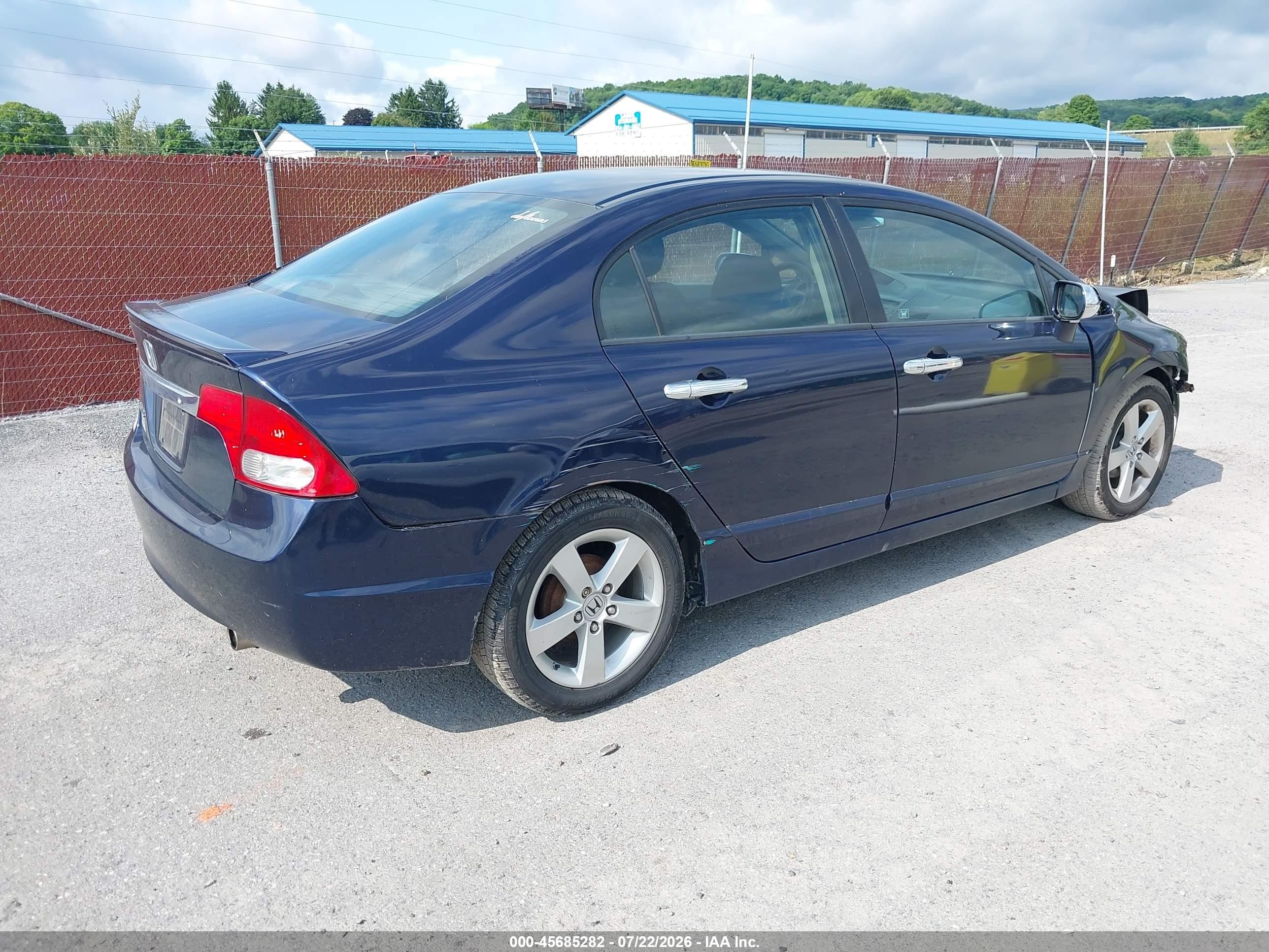 2010 Honda Civic Lx-s Dark Blue vin: 2HGFA1F63AH543382