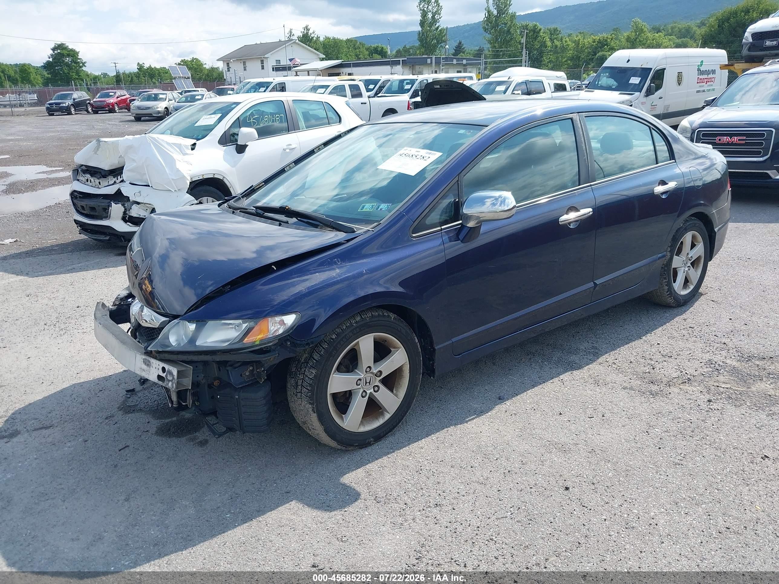 2010 Honda Civic Lx-s Dark Blue vin: 2HGFA1F63AH543382