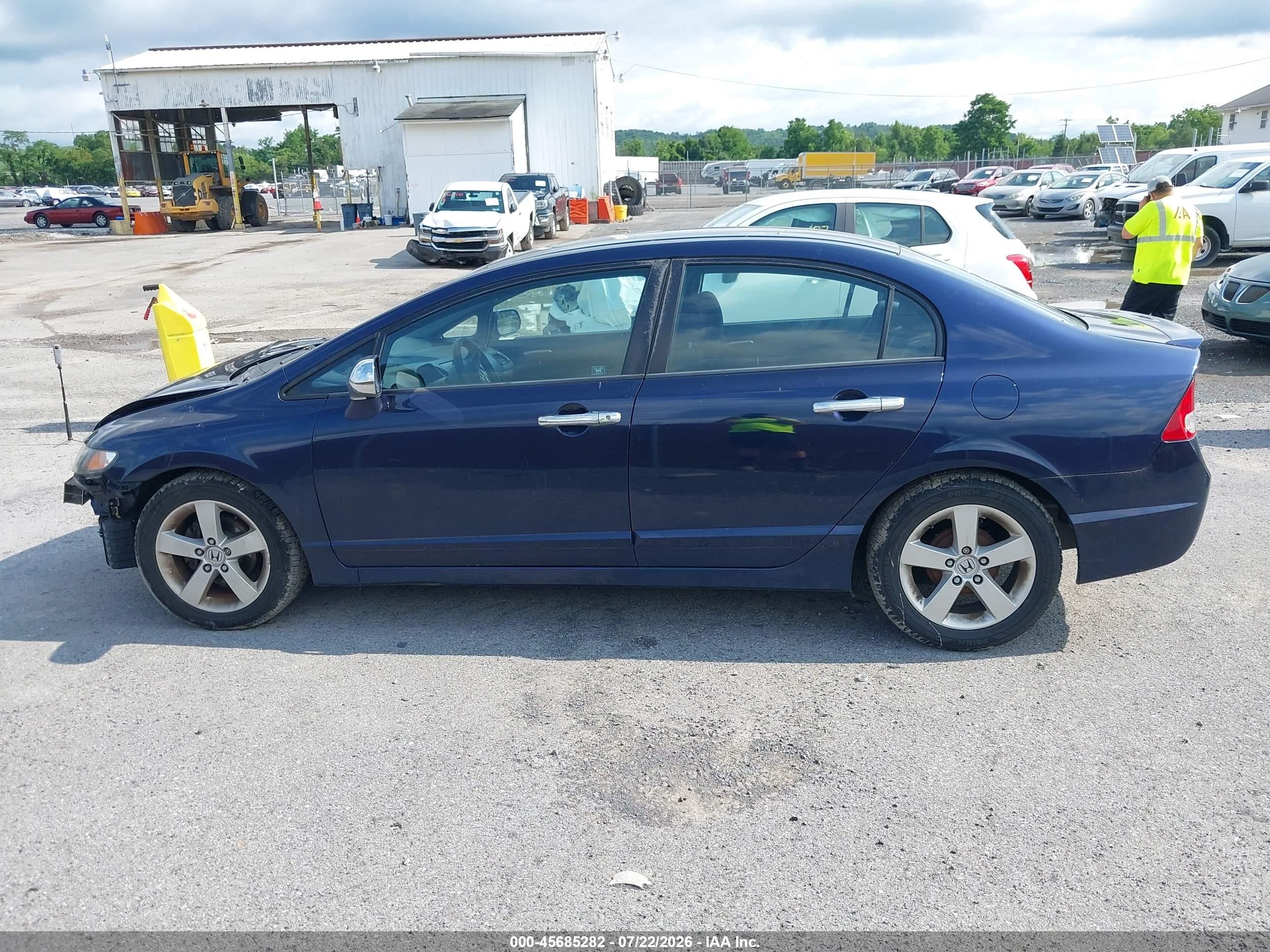 2010 Honda Civic Lx-s Dark Blue vin: 2HGFA1F63AH543382