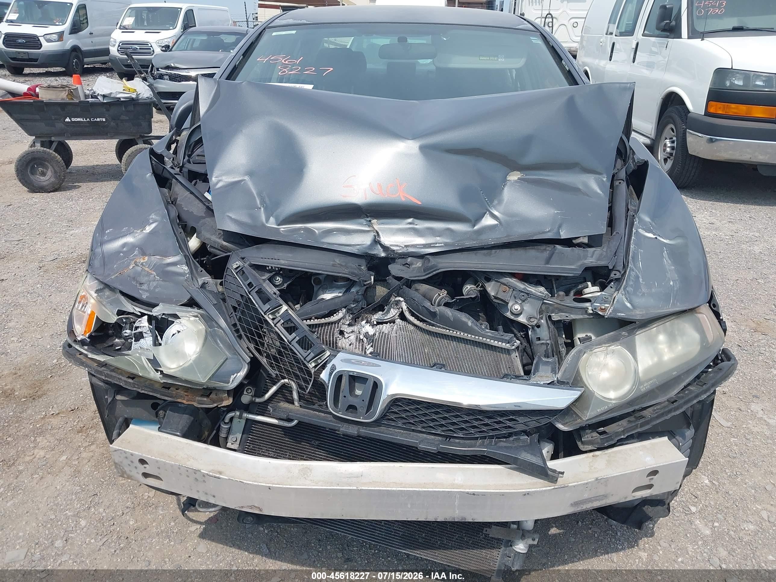 2010 Honda Civic Lx-s Серый vin: 2HGFA1F64AH547926