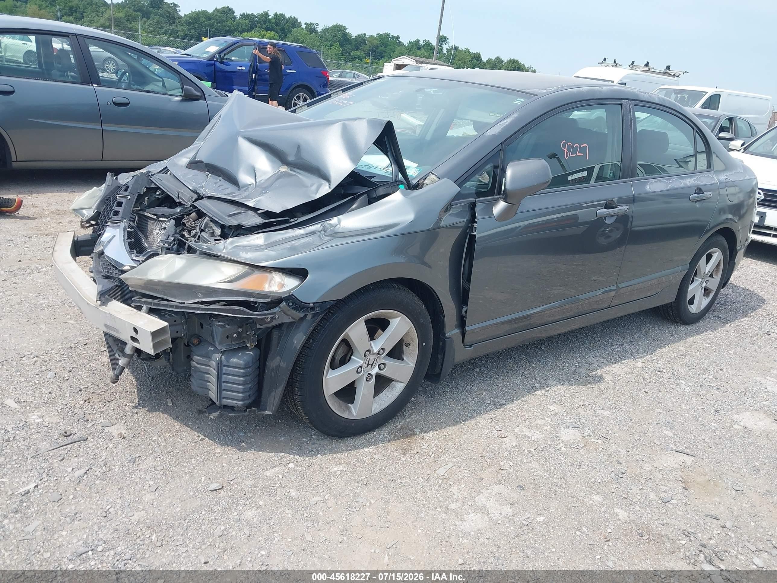 2010 Honda Civic Lx-s Серый vin: 2HGFA1F64AH547926