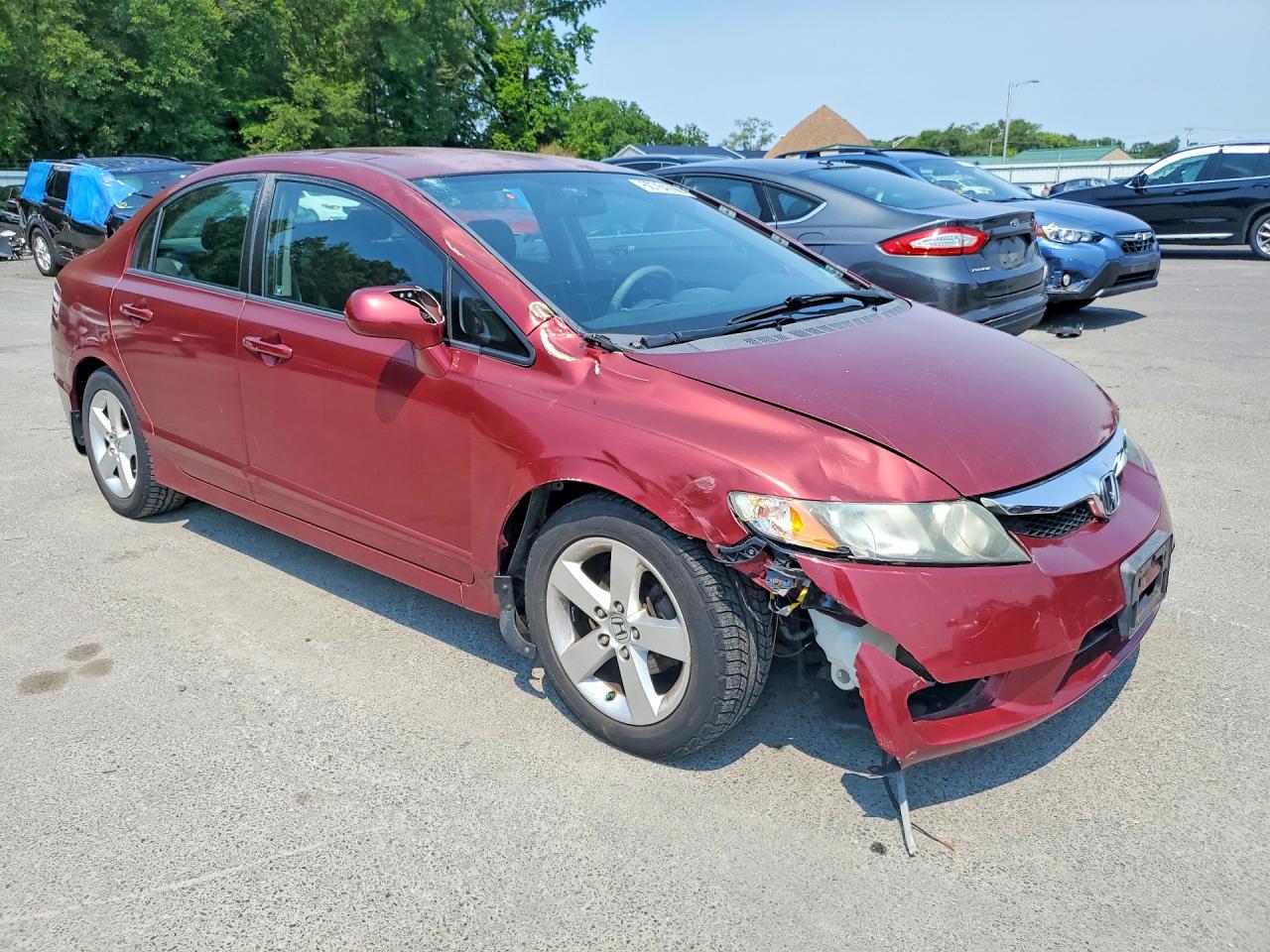 2010 Honda Civic Lx-s Burgundy vin: 2HGFA1F64AH562457
