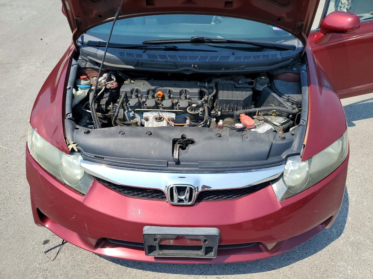 2010 Honda Civic Lx-s Burgundy vin: 2HGFA1F64AH562457