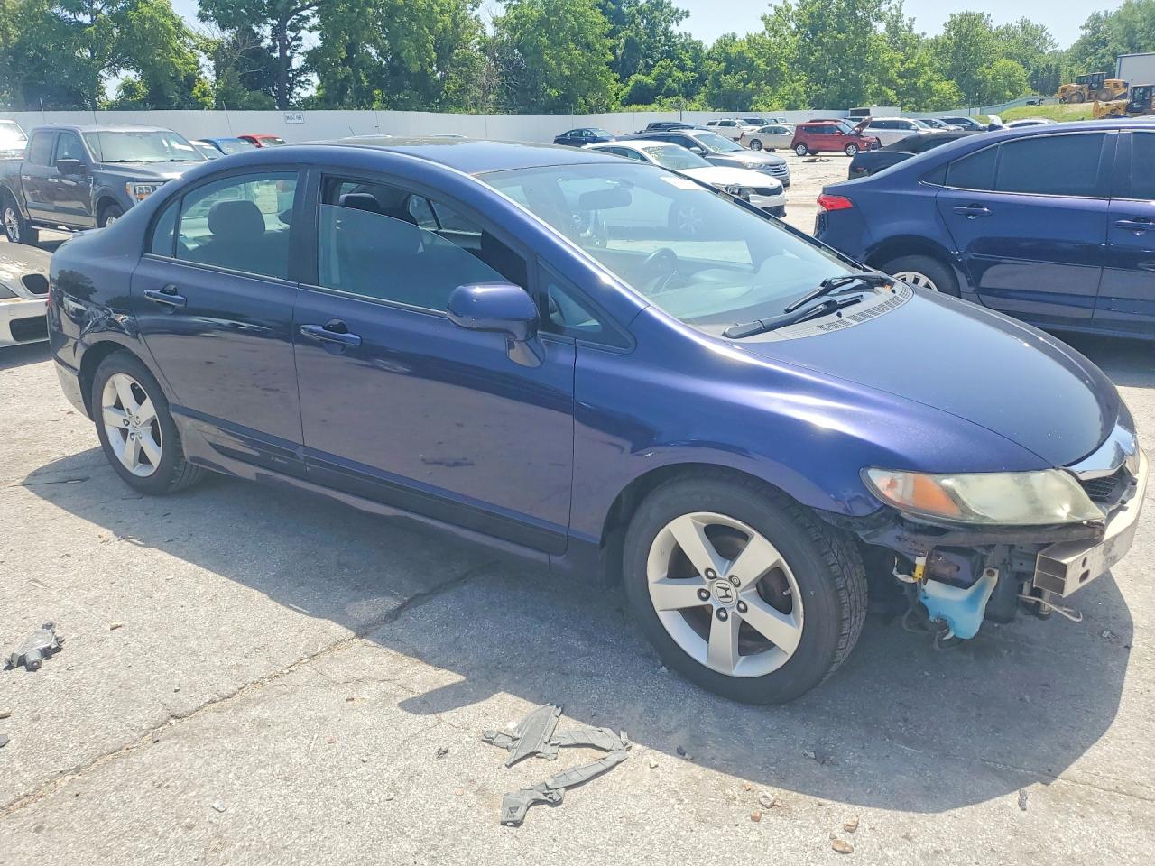 2011 Honda Civic Lx-s Blue vin: 2HGFA1F64BH549547