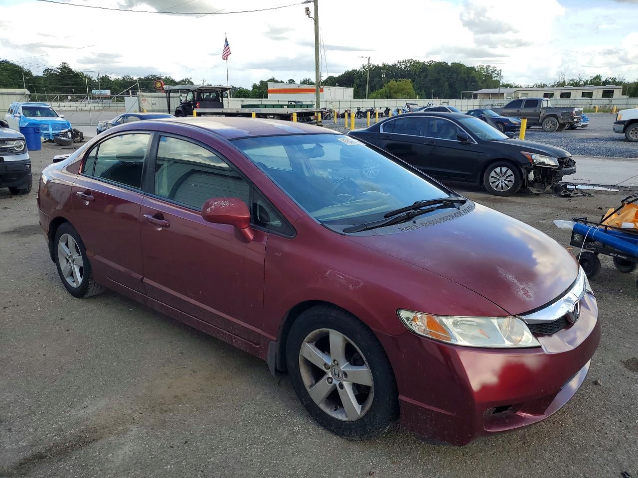 2010 Honda Civic Lx-s Maroon vin: 2HGFA1F65AH520265