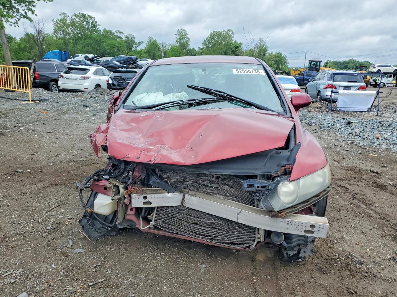 2010 Honda Civic Lx-s Red vin: 2HGFA1F65AH562225