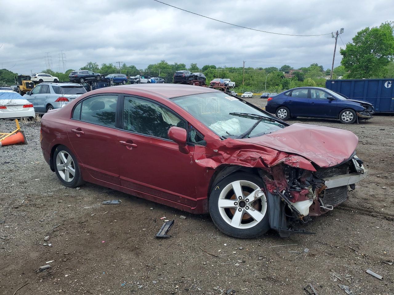 2010 Honda Civic Lx-s Red vin: 2HGFA1F65AH562225