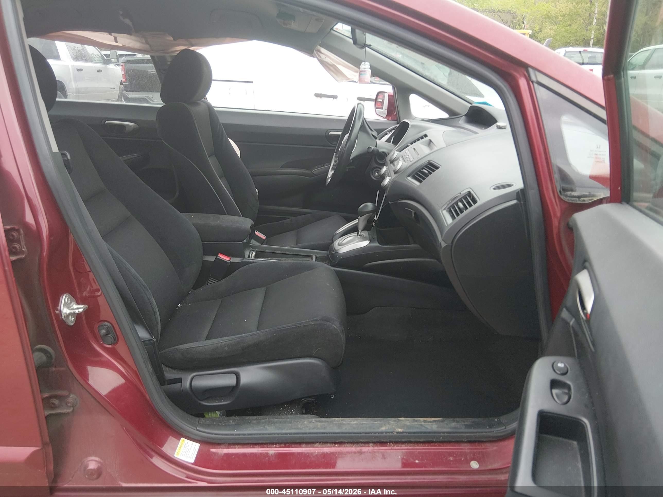 2010 Honda Civic Lx-s Red vin: 2HGFA1F66AH524096