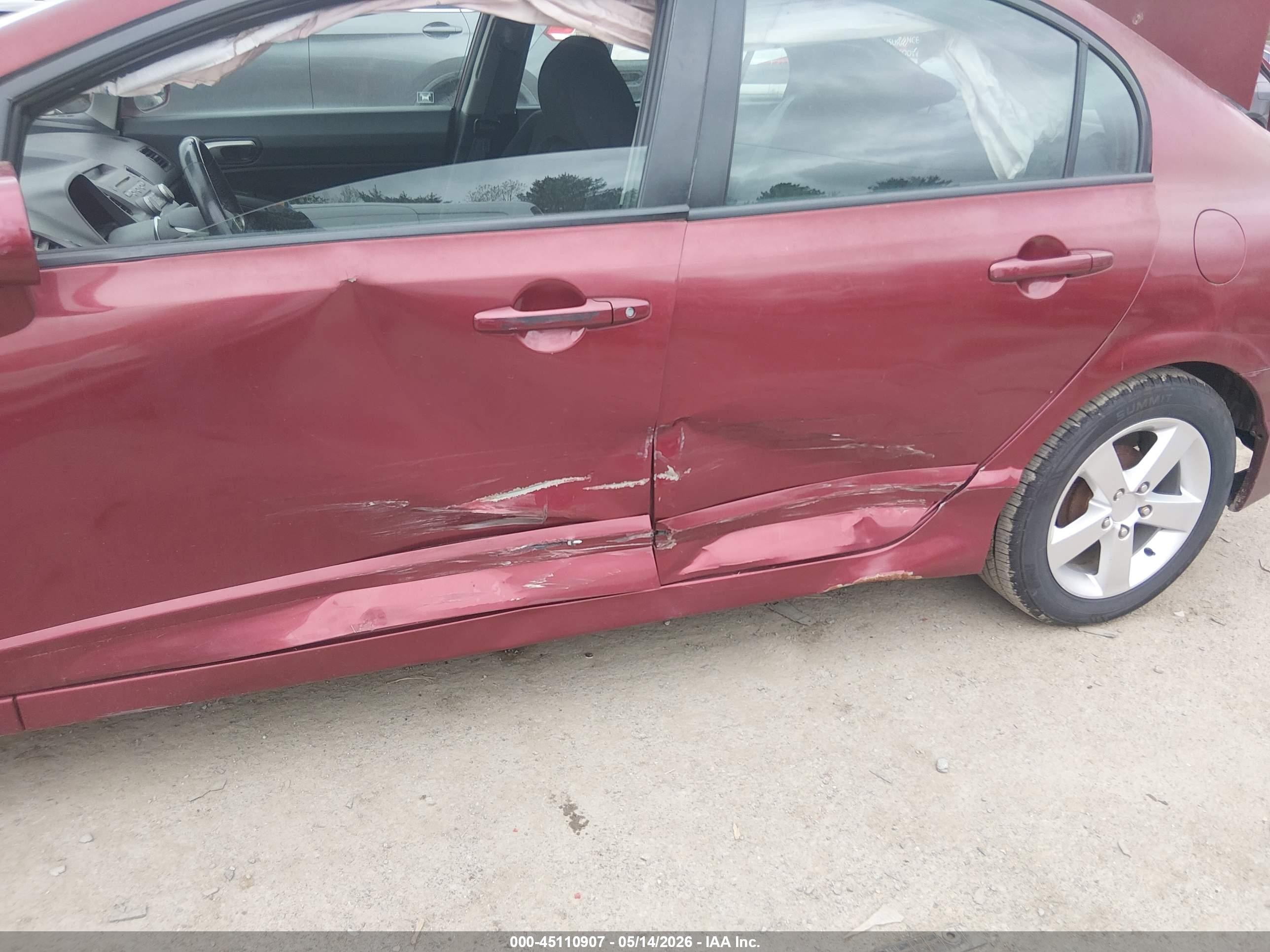2010 Honda Civic Lx-s Red vin: 2HGFA1F66AH524096