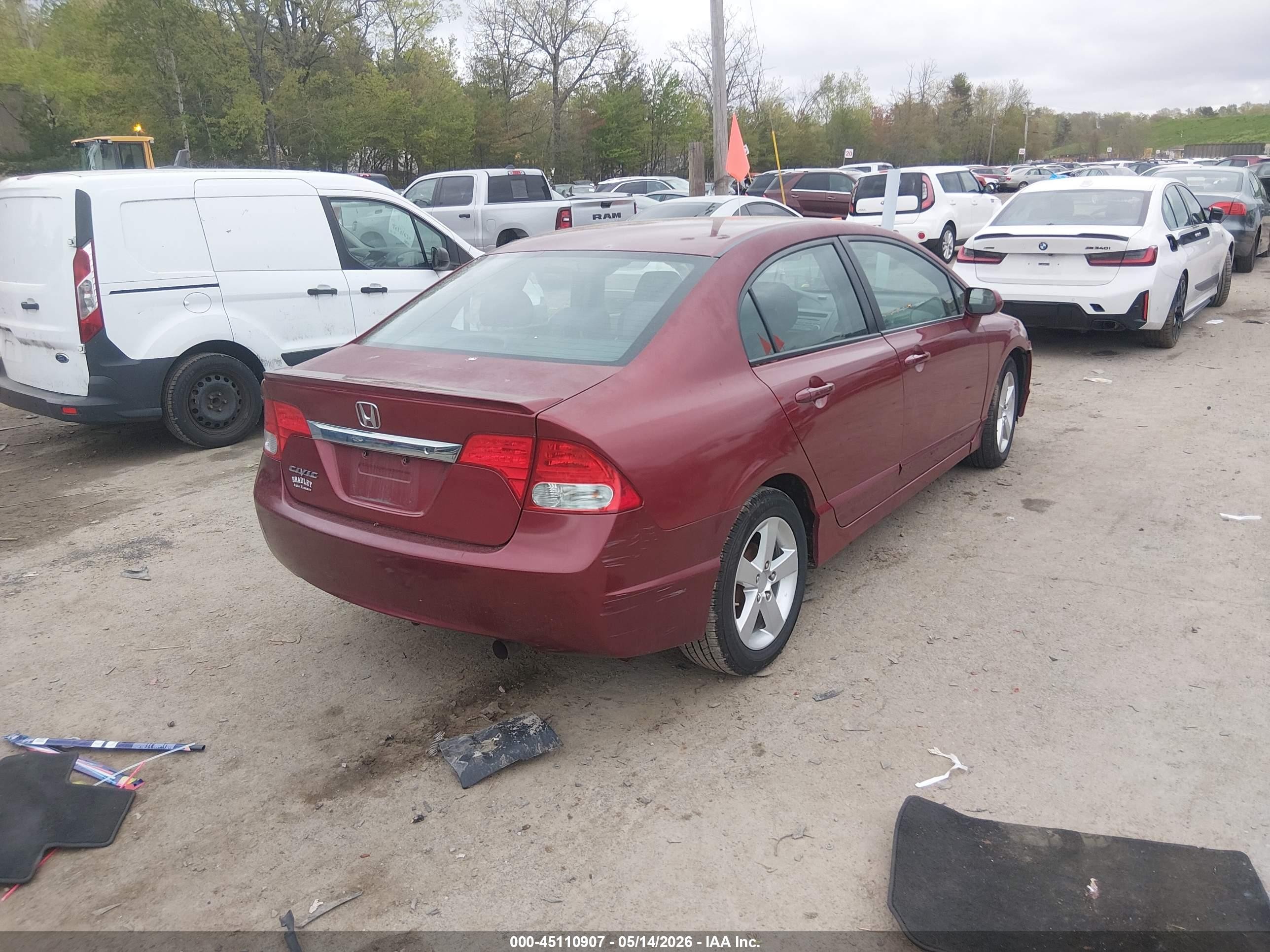 2010 Honda Civic Lx-s Red vin: 2HGFA1F66AH524096