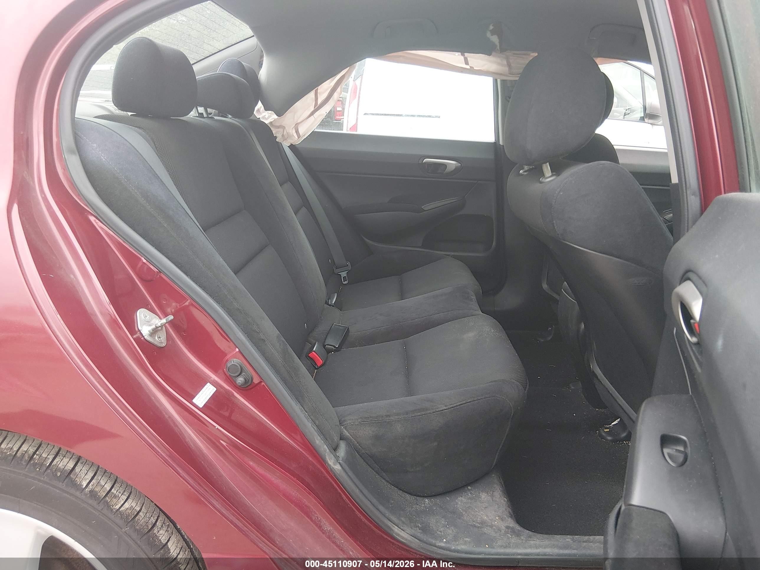 2010 Honda Civic Lx-s Red vin: 2HGFA1F66AH524096