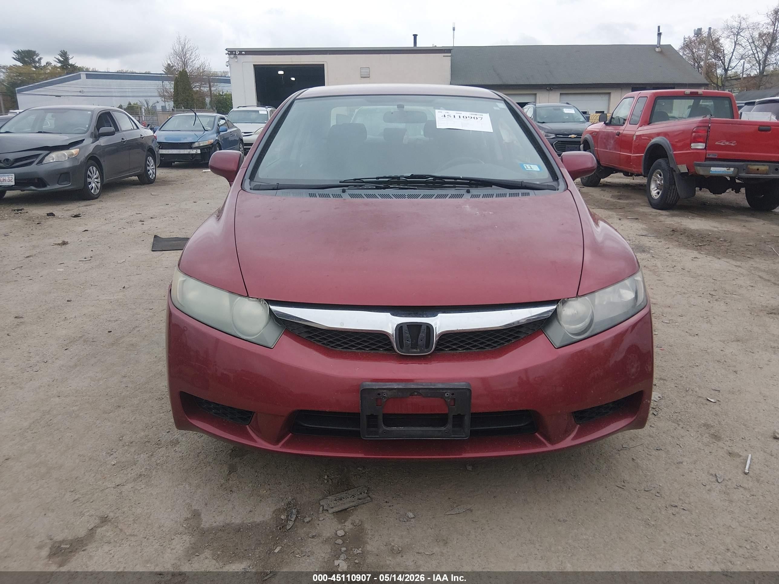 2010 Honda Civic Lx-s Red vin: 2HGFA1F66AH524096