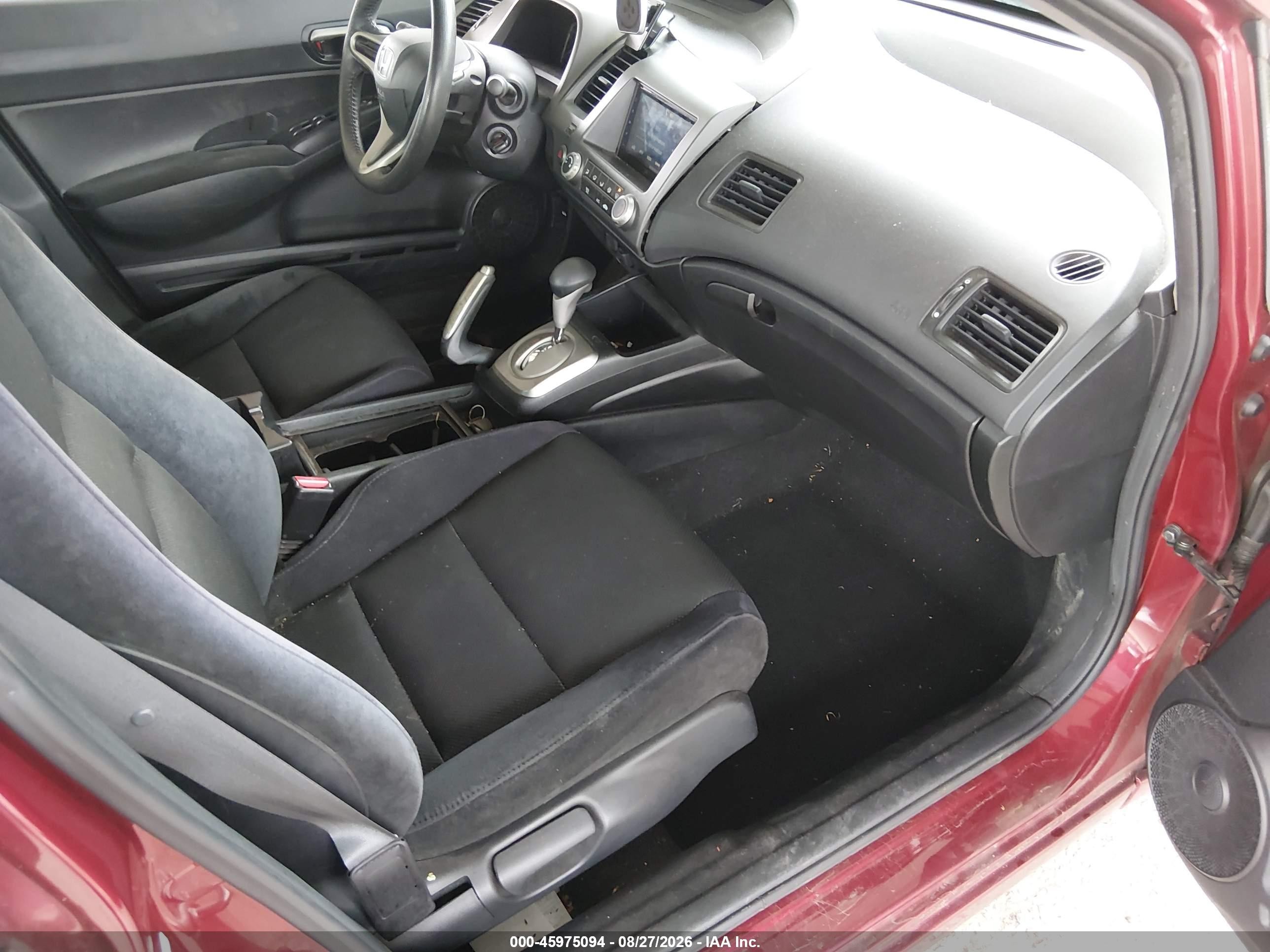 2011 Honda Civic Lx-s Red vin: 2HGFA1F66BH543040