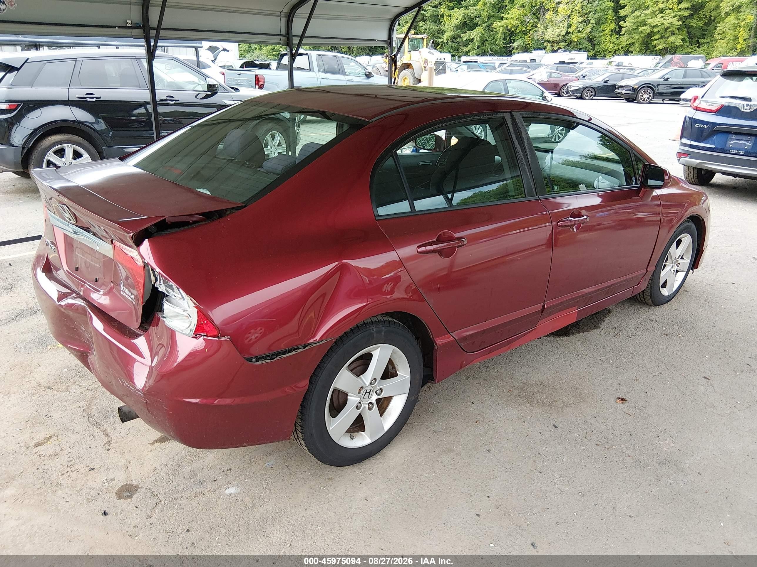 2011 Honda Civic Lx-s Red vin: 2HGFA1F66BH543040