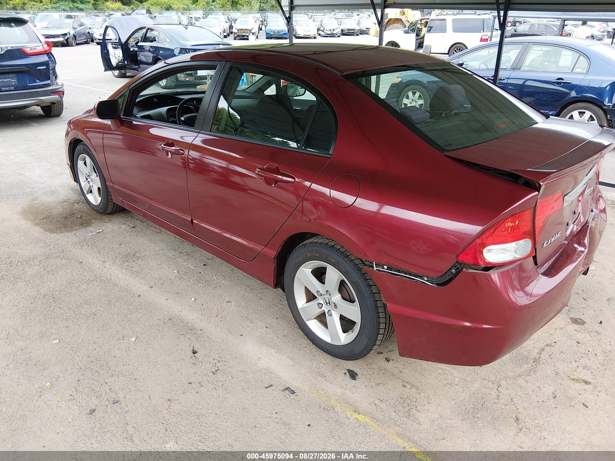 2011 Honda Civic Lx-s Red vin: 2HGFA1F66BH543040