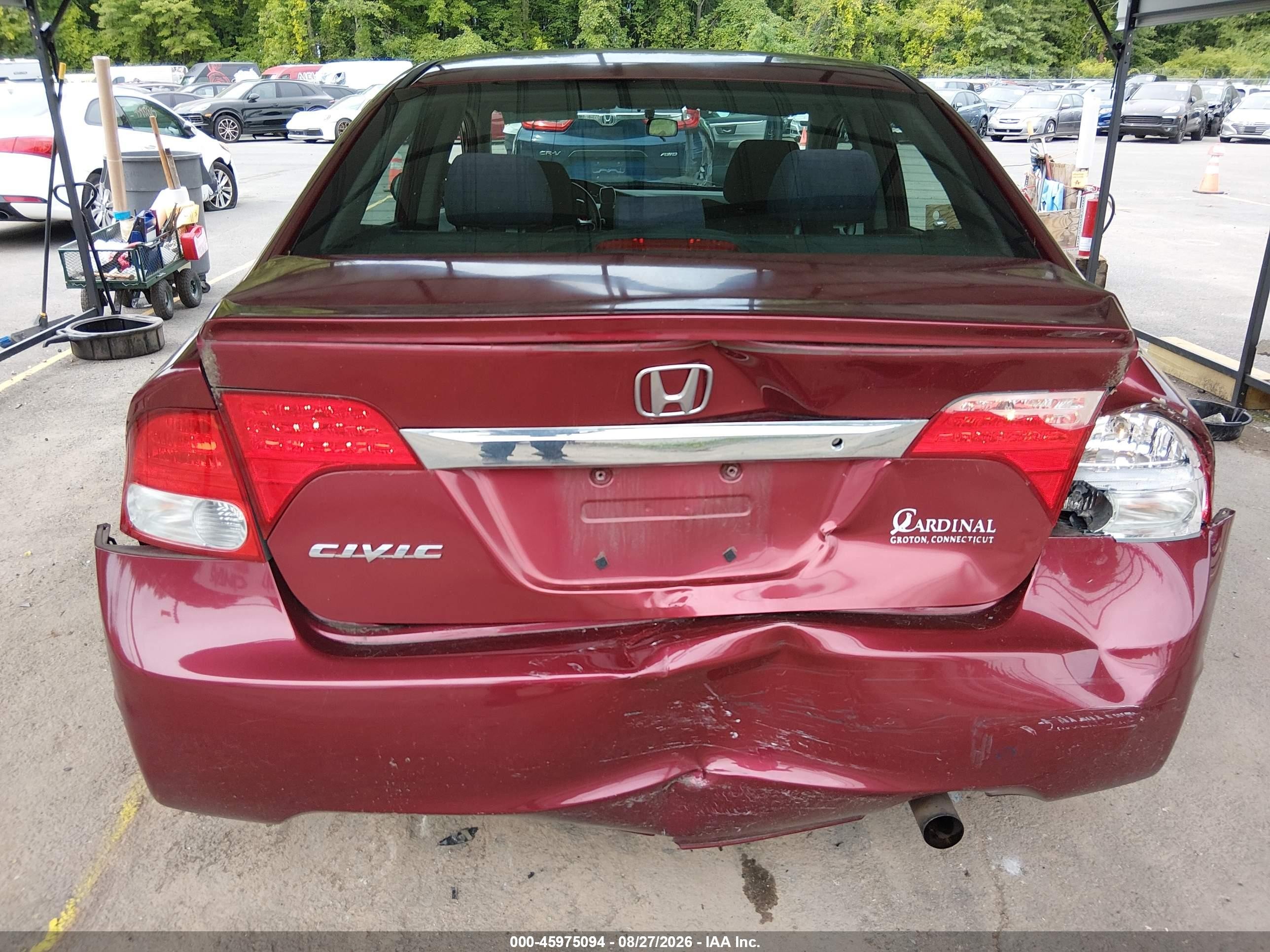 2011 Honda Civic Lx-s Red vin: 2HGFA1F66BH543040