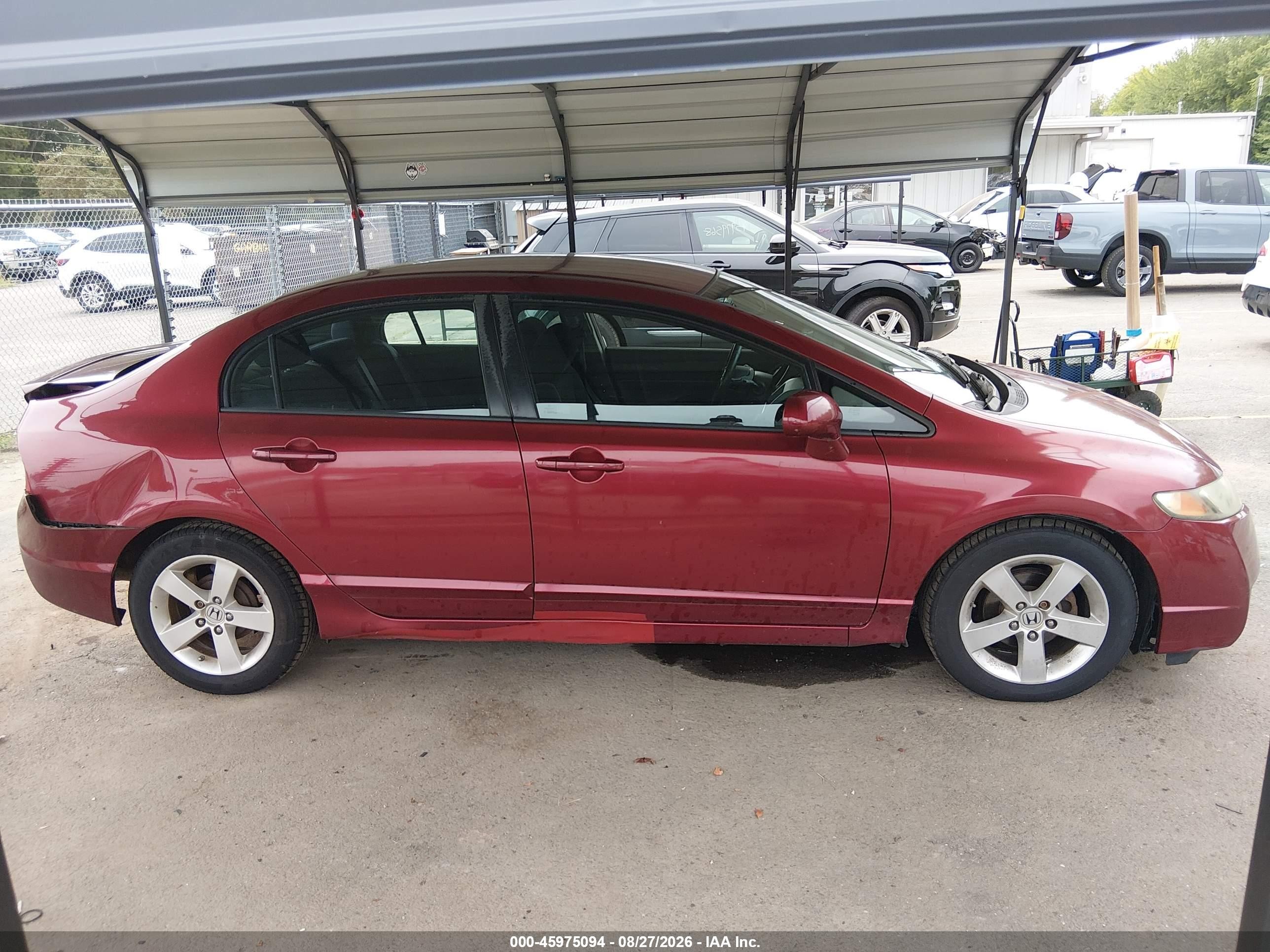 2011 Honda Civic Lx-s Red vin: 2HGFA1F66BH543040