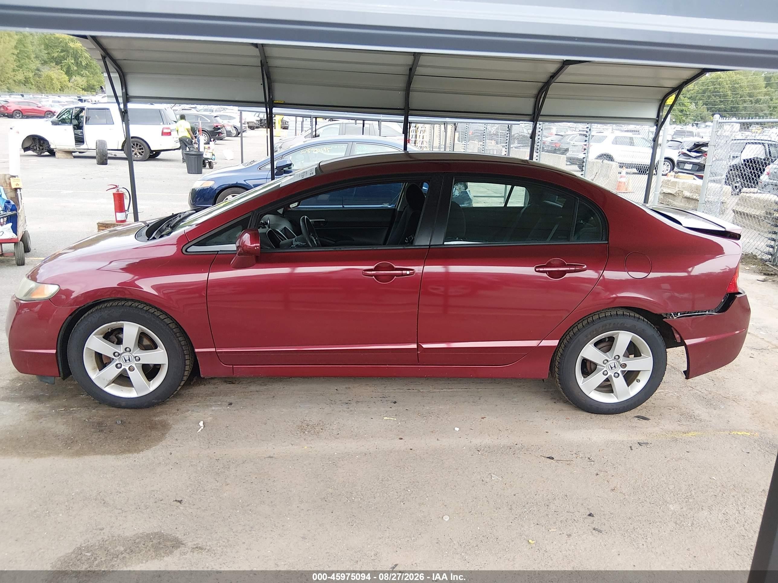 2011 Honda Civic Lx-s Red vin: 2HGFA1F66BH543040