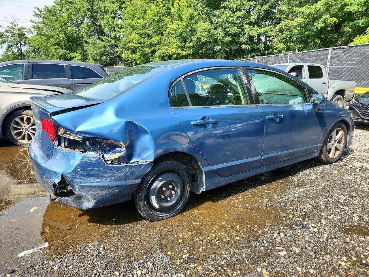 2010 Honda Civic Lx-s Blue vin: 2HGFA1F67AH503497
