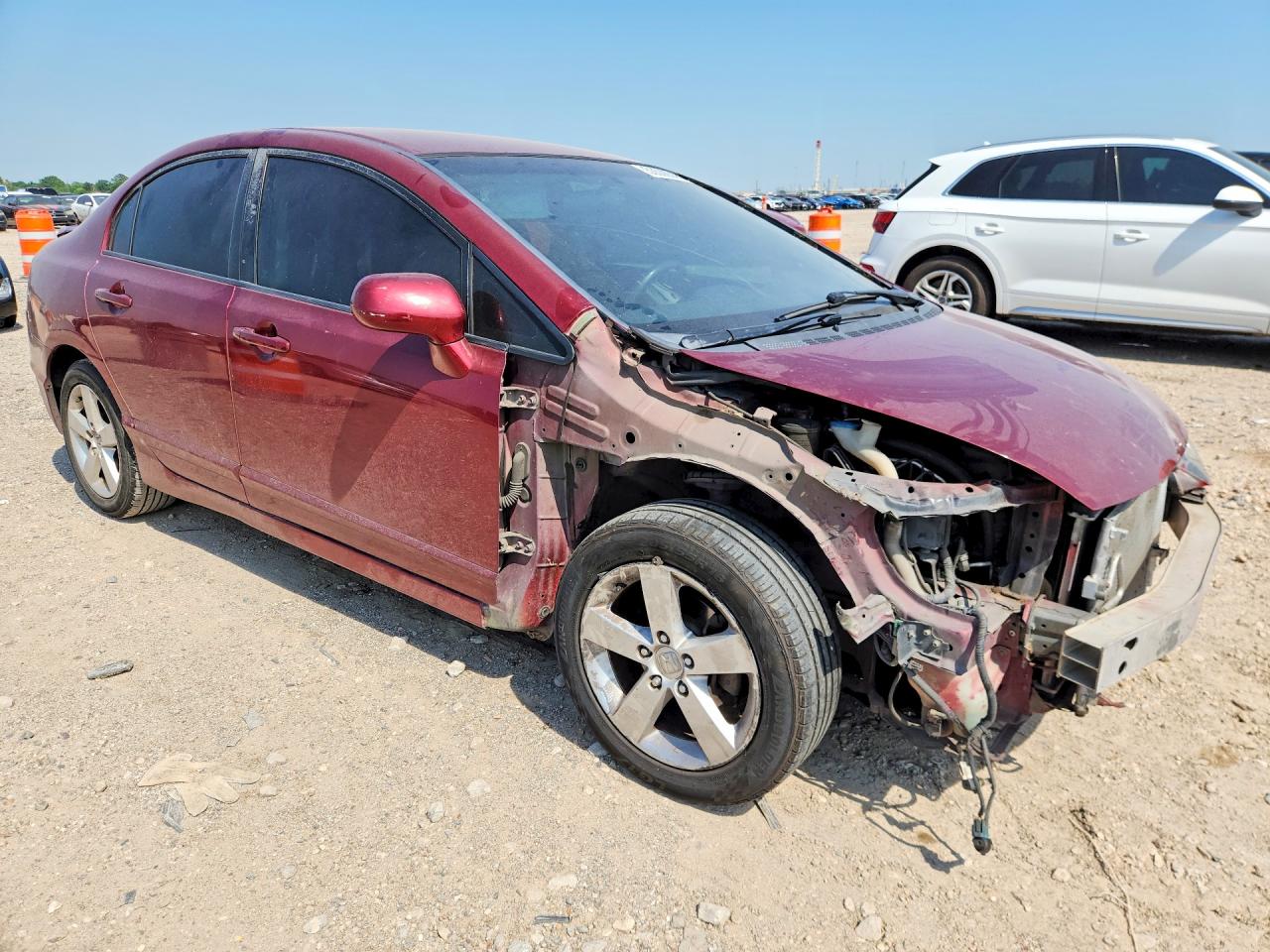 2011 Honda Civic Lx-s Maroon vin: 2HGFA1F67BH511150