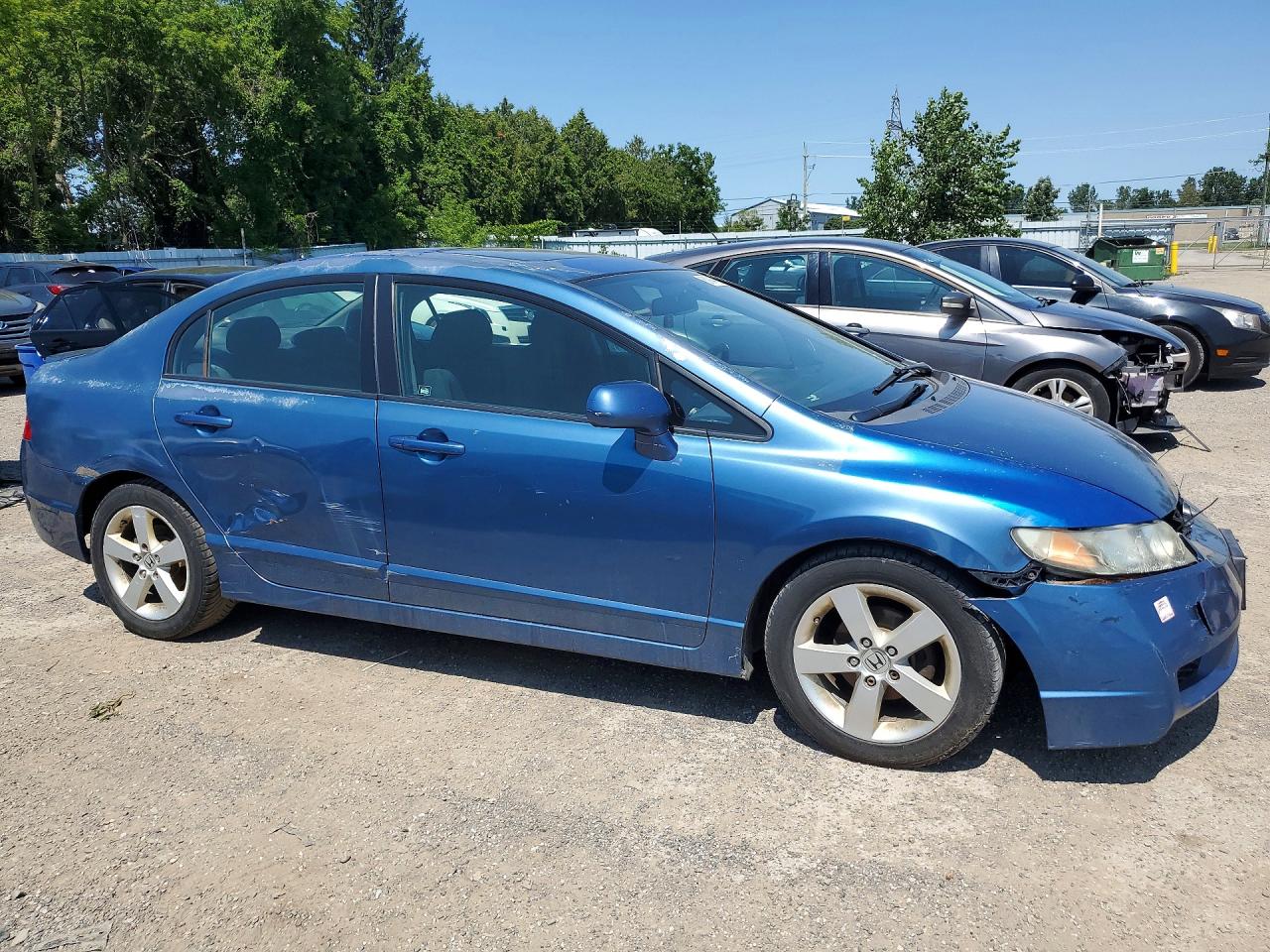 2010 Honda Civic Lx-s Blue vin: 2HGFA1F68AH004644