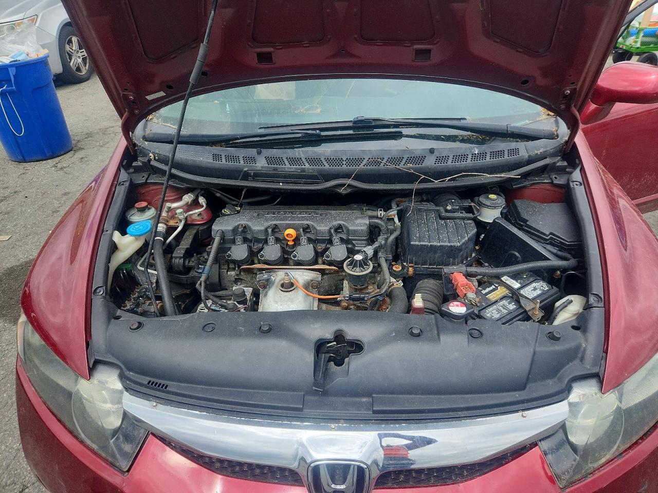 2011 Honda Civic Lx-s Red vin: 2HGFA1F68BH549745