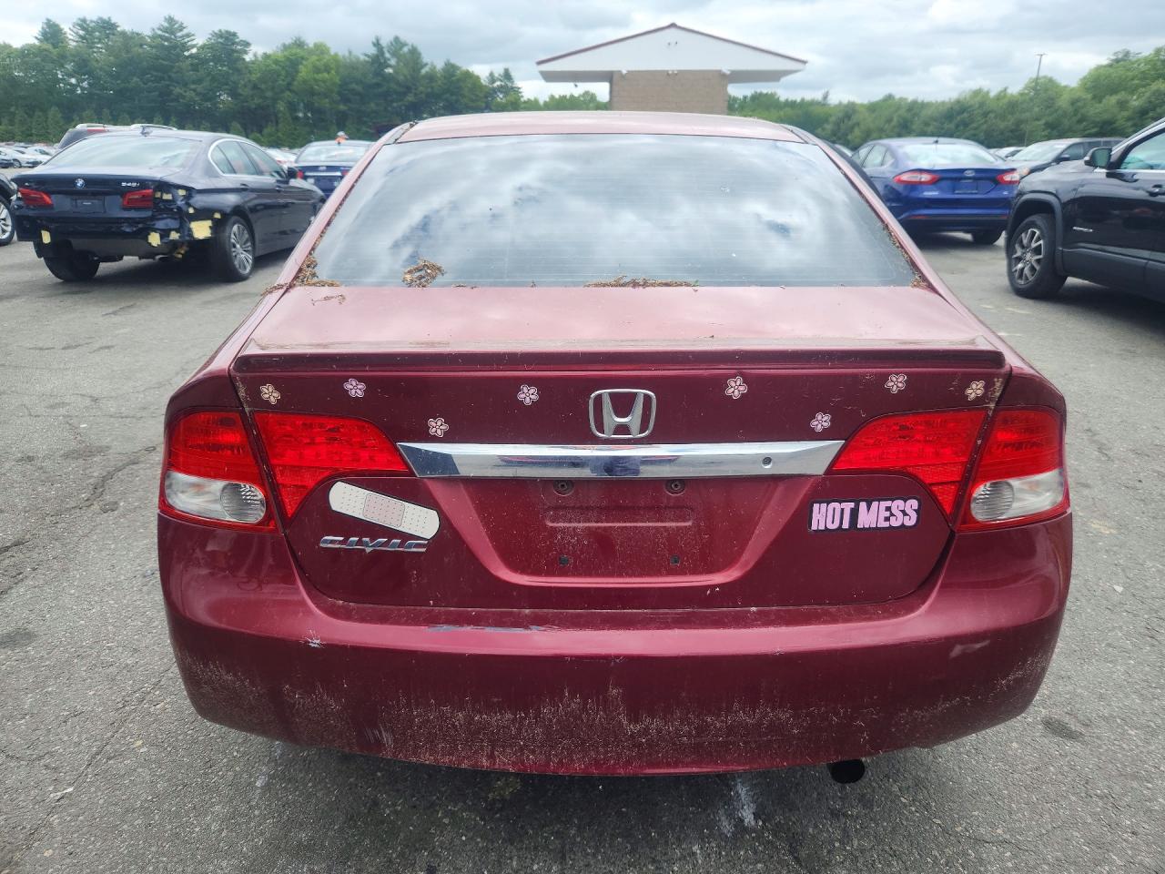 2011 Honda Civic Lx-s Red vin: 2HGFA1F68BH549745
