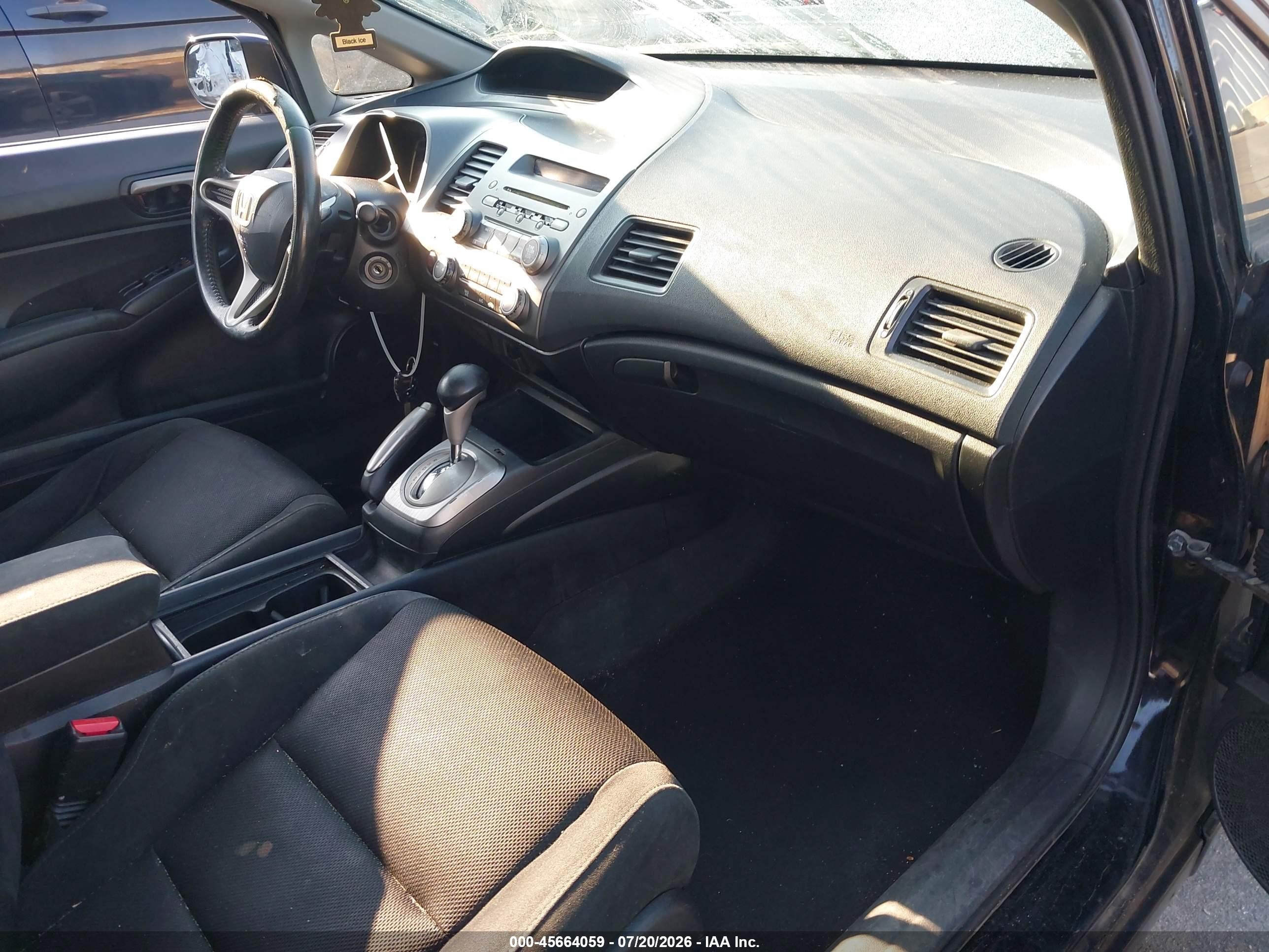 2011 Honda Civic Lx-s Black vin: 2HGFA1F6XBH512065