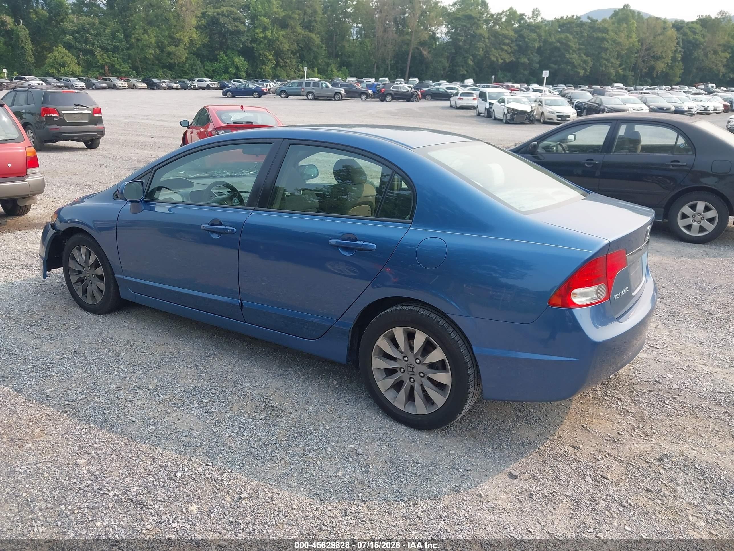 2010 Honda Civic Ex Blue vin: 2HGFA1F80AH509420
